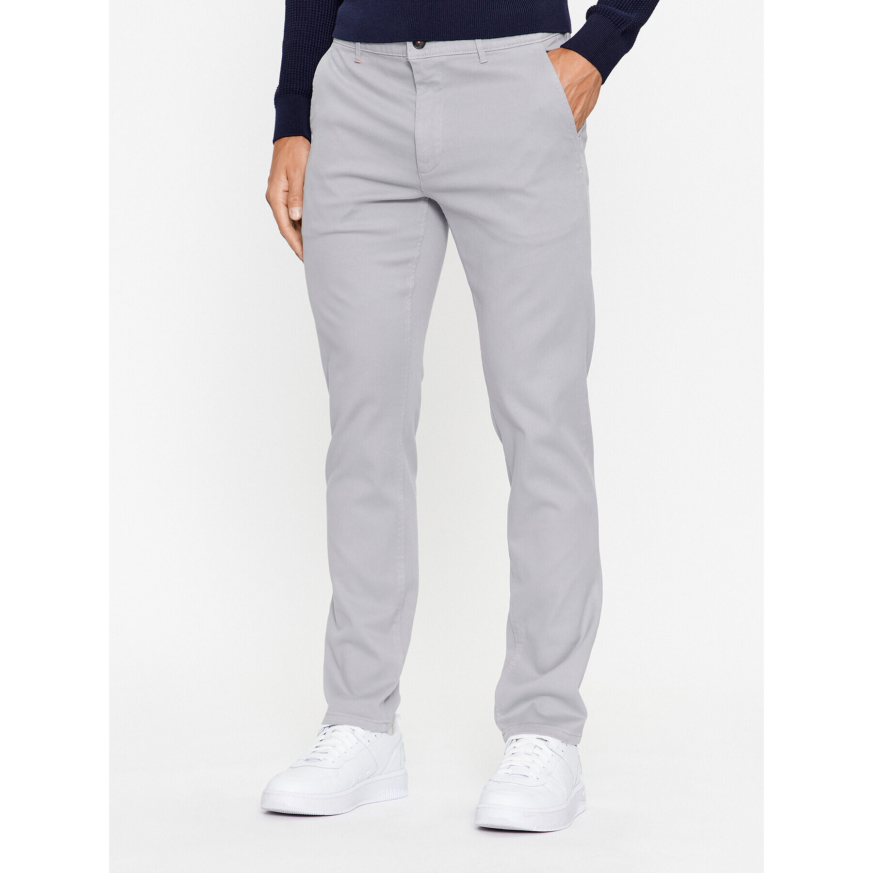 Boss Chino kalhoty 50495292 Šedá Slim Fit - Pepit.cz