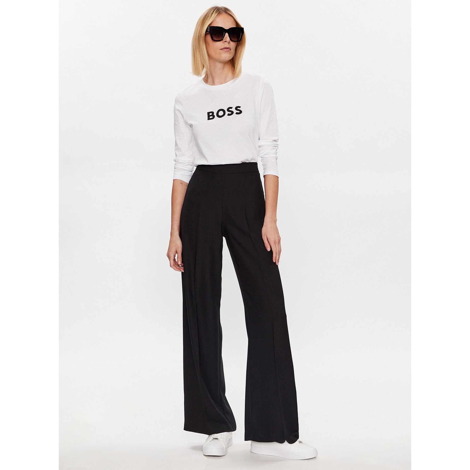 Boss Halenka Logo 50489592 Bílá Regular Fit - Pepit.cz