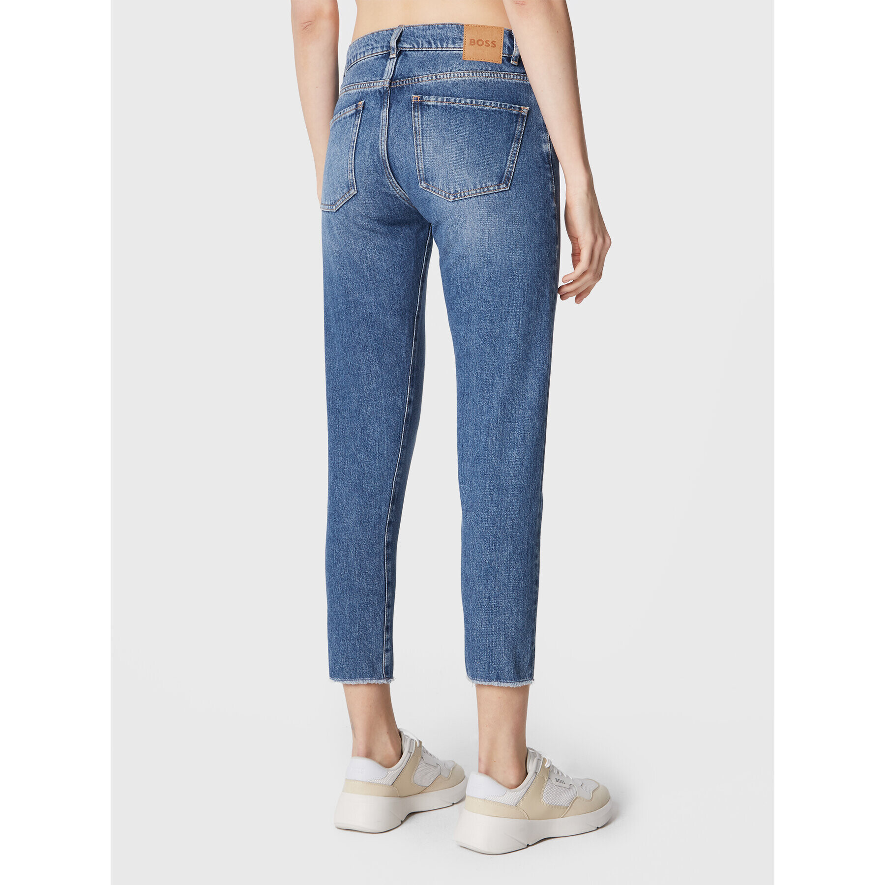 Boss Jeansy 50481785 Modrá Straight Fit - Pepit.cz