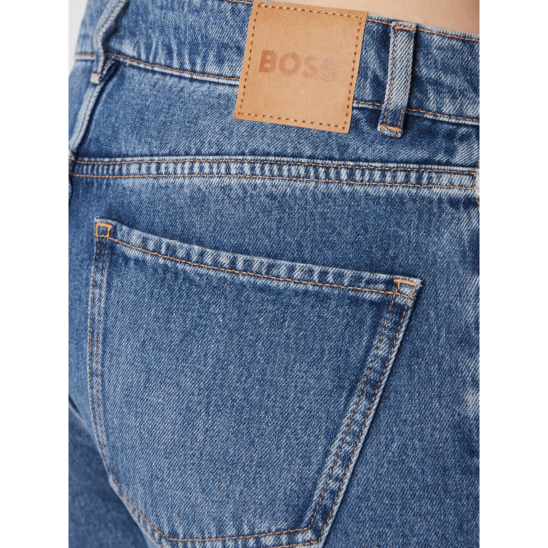 Boss Jeansy 50481785 Modrá Straight Fit - Pepit.cz