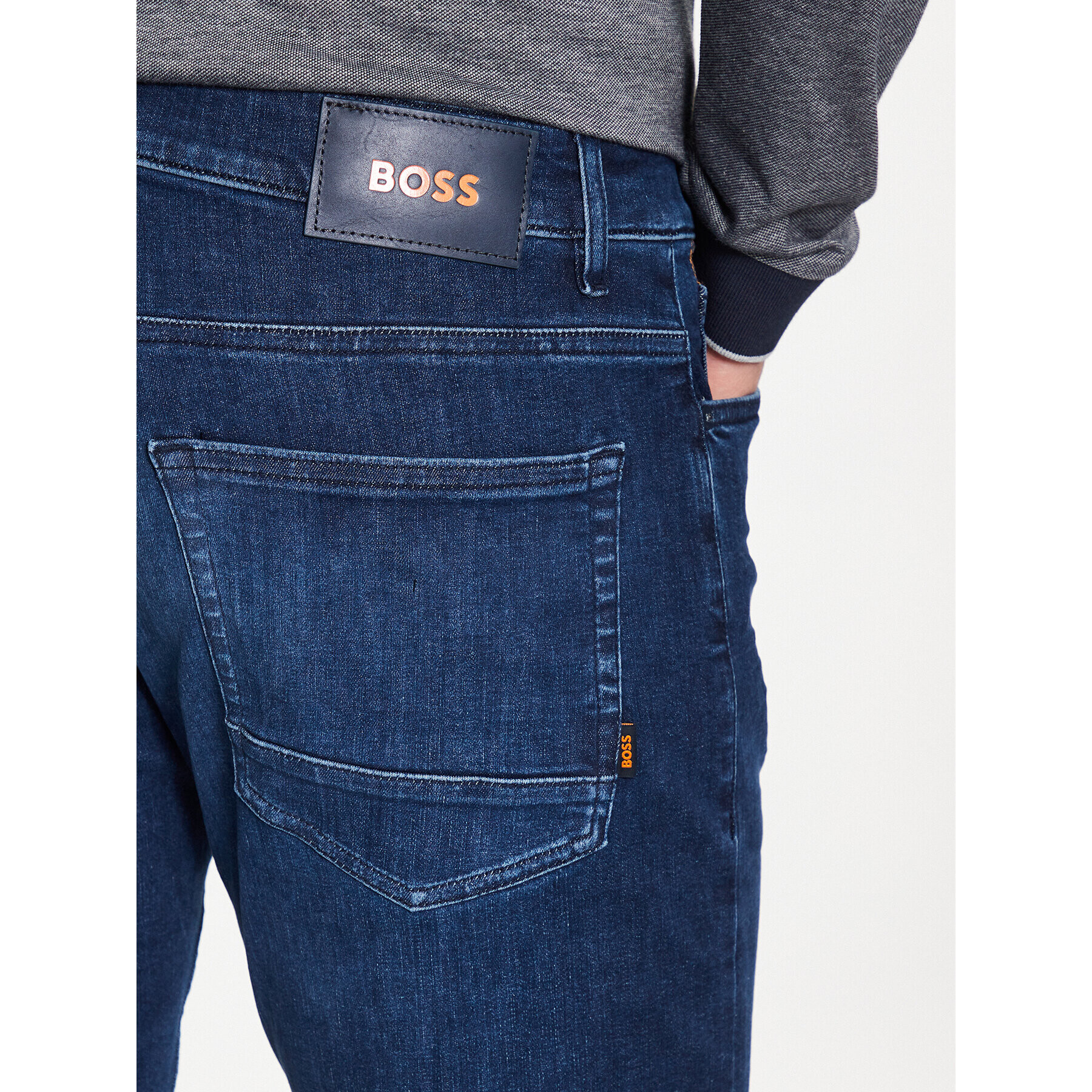 Boss Jeansy Delaware 50484263 Tmavomodrá Slim Fit - Pepit.cz