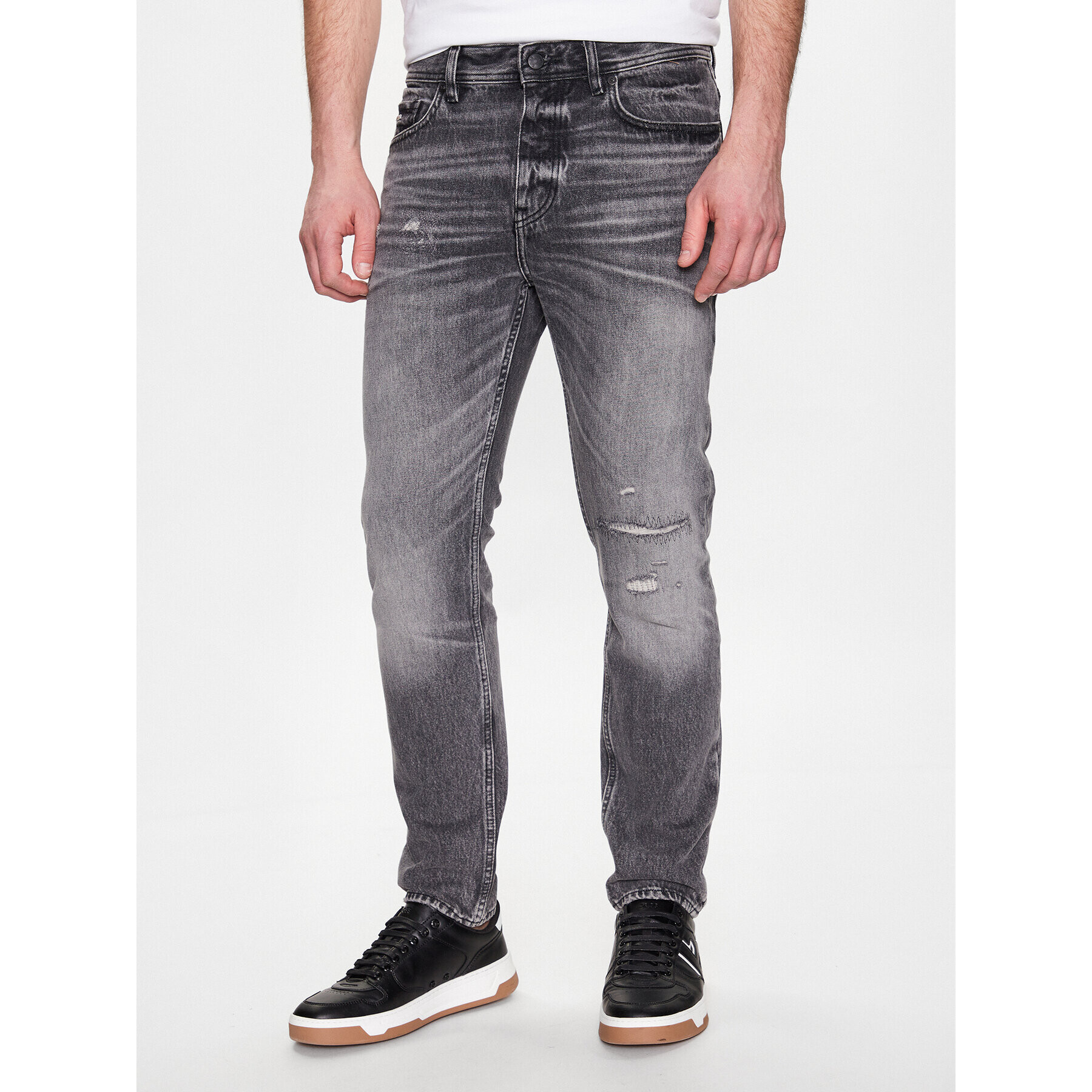 Boss Jeansy 50484286 Šedá Tapered Fit - Pepit.cz