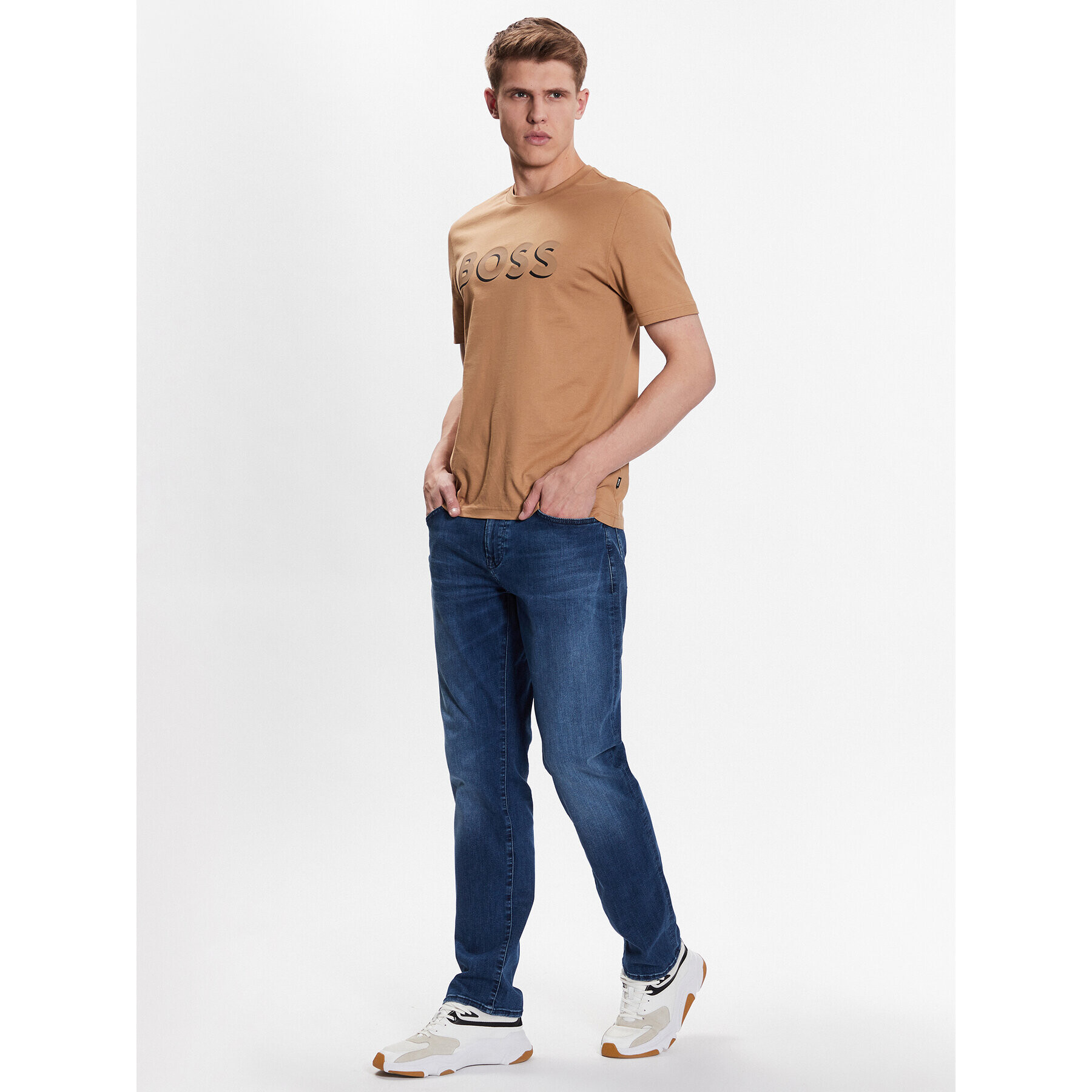 Boss Jeansy 50484992 Modrá Regular Fit - Pepit.cz