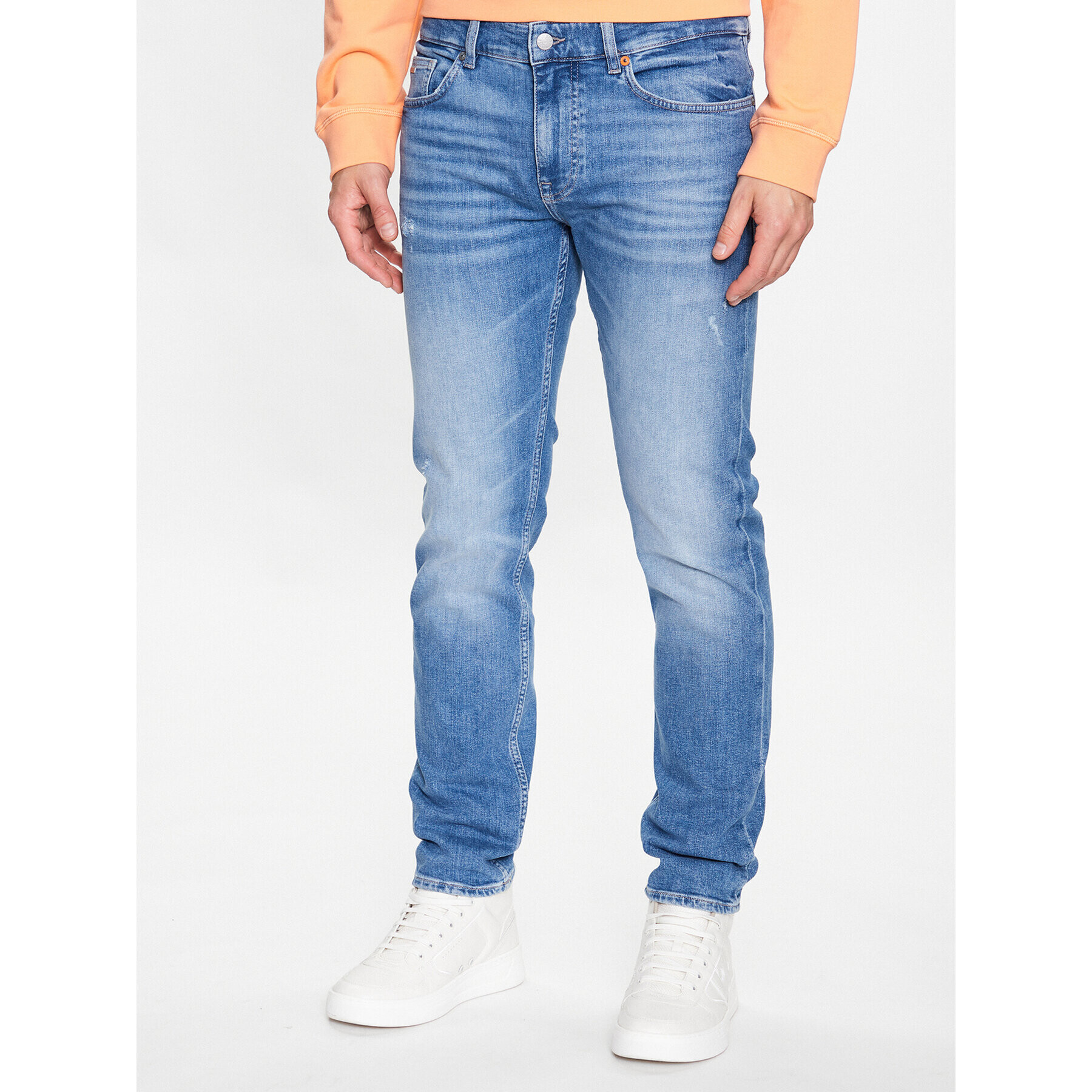 Boss Jeansy 50489999 Modrá Slim Fit - Pepit.cz