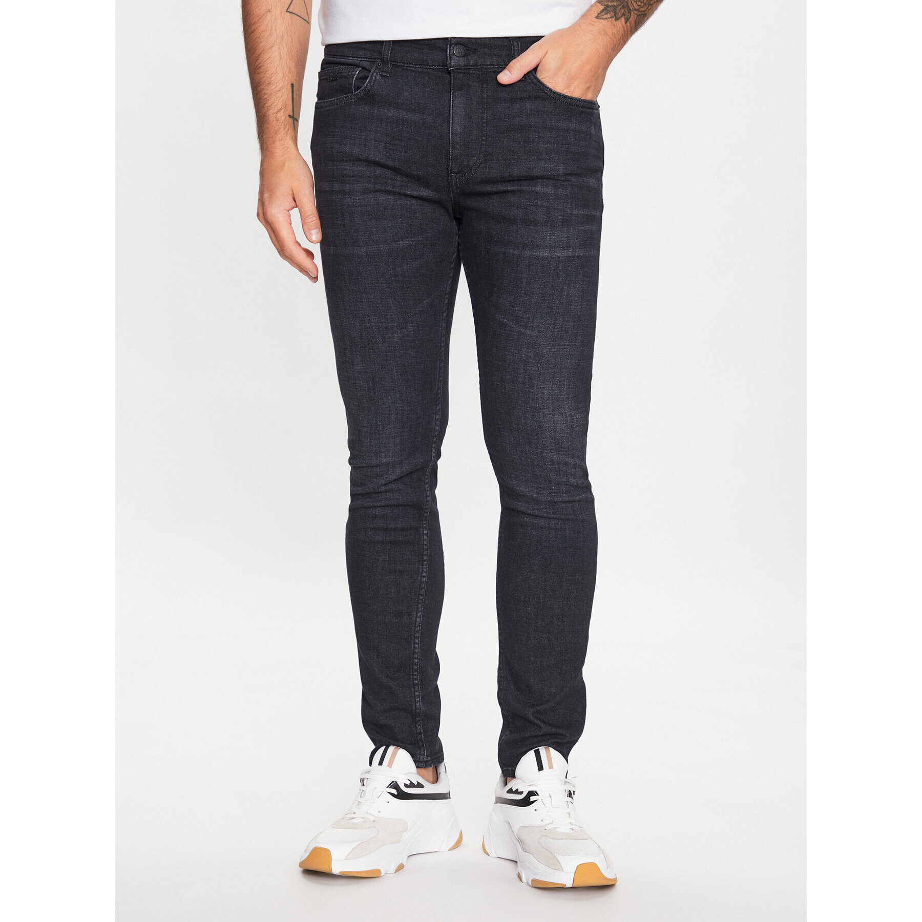 Boss Jeansy 50490099 Šedá Slim Fit - Pepit.cz