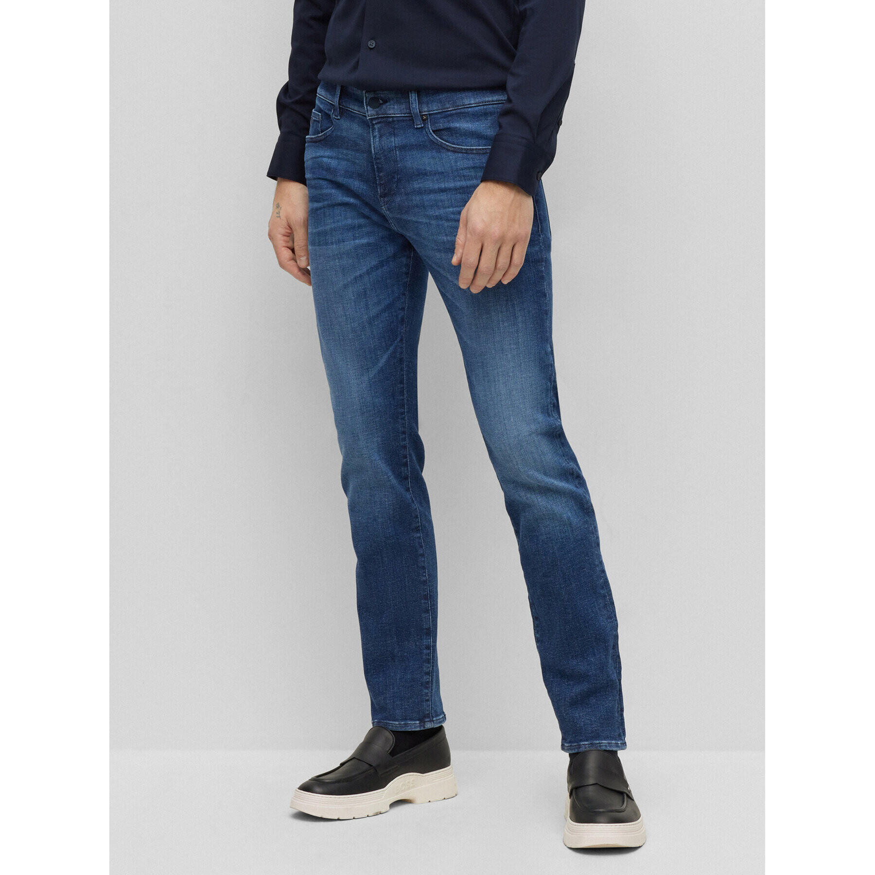 Boss Jeansy 50490518 Modrá Slim Fit - Pepit.cz