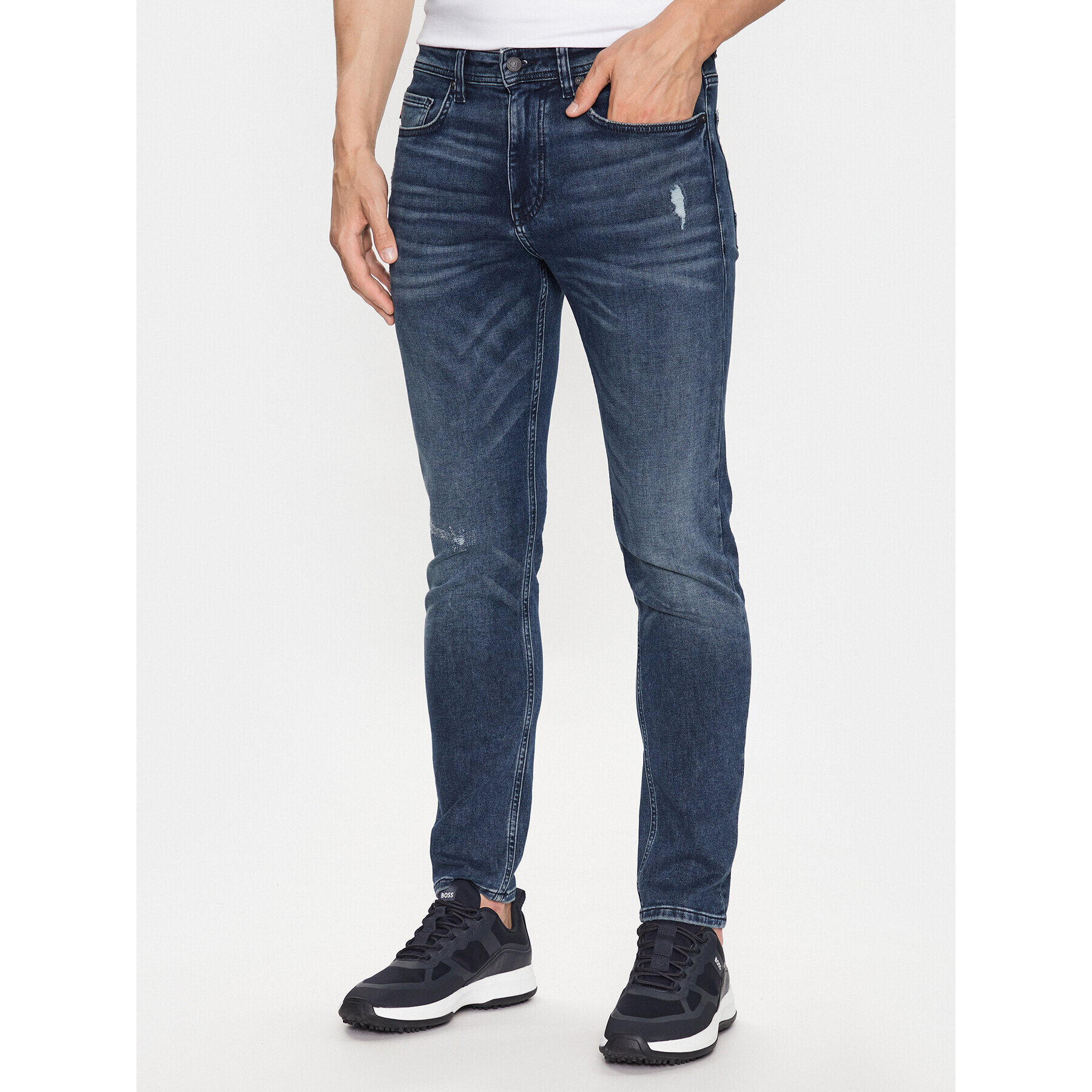 Boss Jeansy 50495962 Modrá Tapered Fit - Pepit.cz