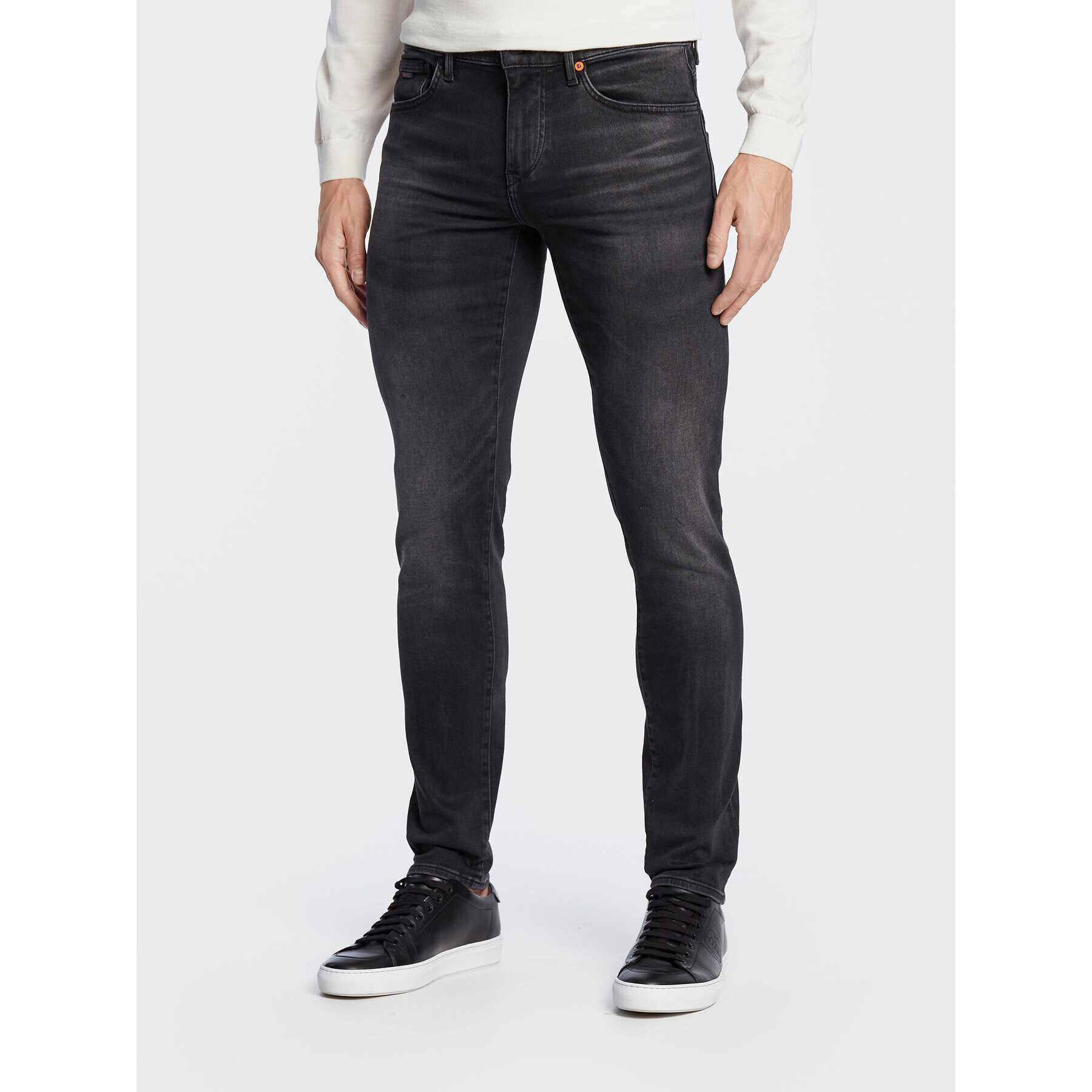 Boss Jeansy Charleston Bc 50480133 Šedá Extra Slim Fit - Pepit.cz