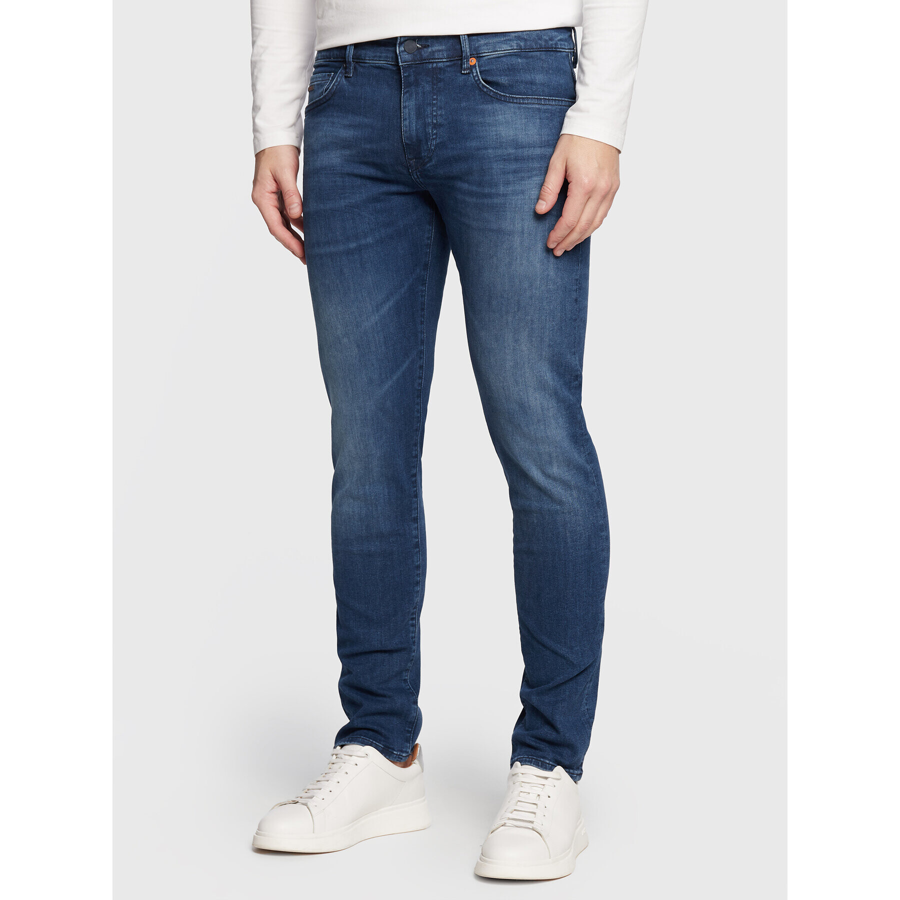 Boss Jeansy Charleston Bc Archive 50480134 Tmavomodrá Extra Slim Fit - Pepit.cz