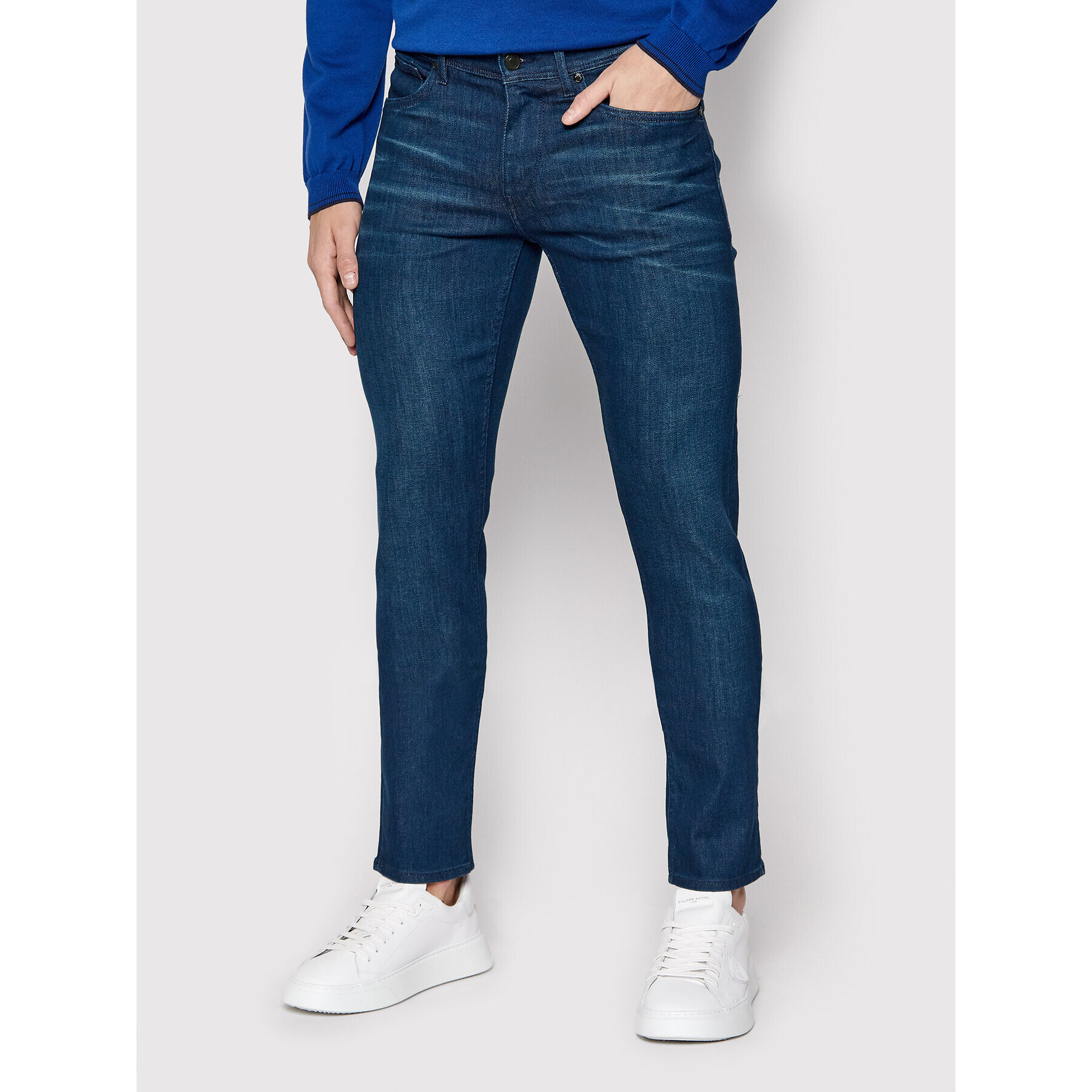 Boss Jeansy Charleston4 50458168 Tmavomodrá Extra Slim Fit - Pepit.cz