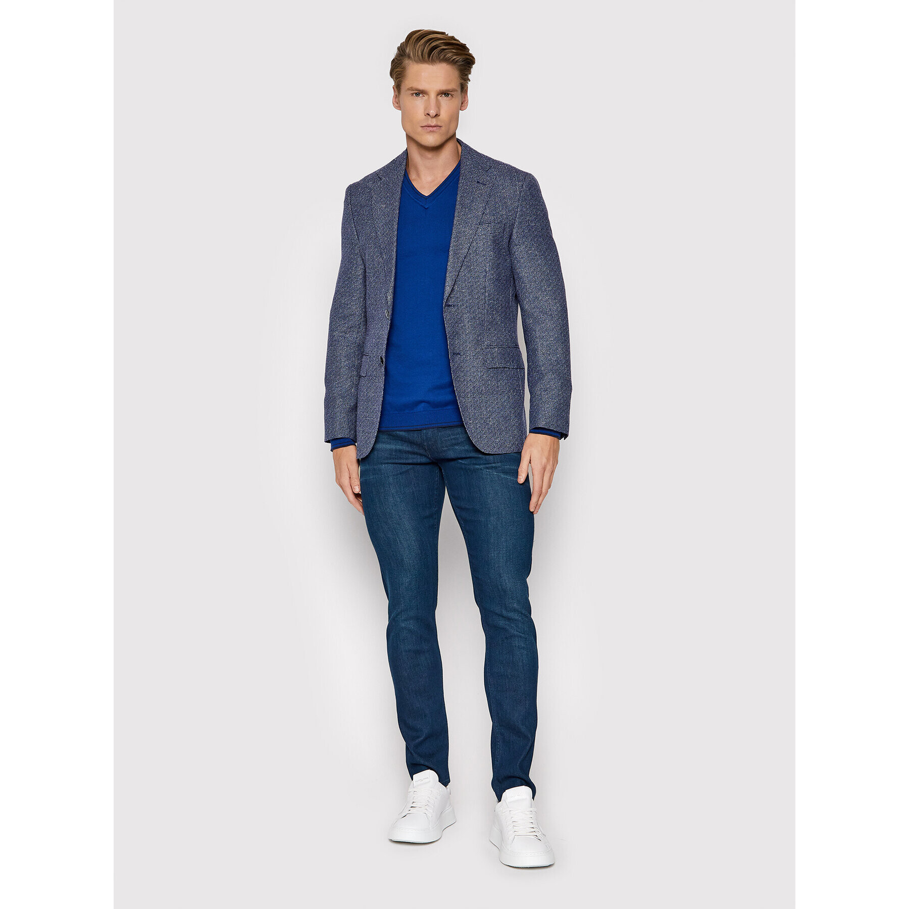 Boss Jeansy Charleston4 50458168 Tmavomodrá Extra Slim Fit - Pepit.cz