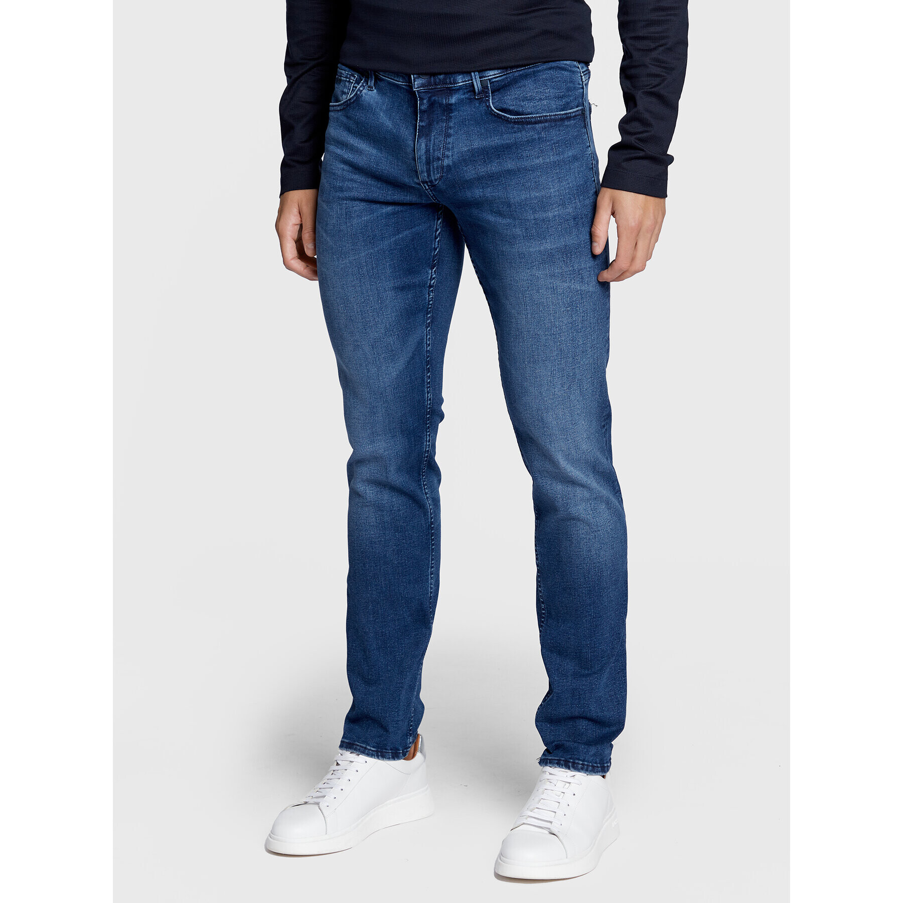 Boss Jeansy Charleston4 50473007 Tmavomodrá Slim Fit - Pepit.cz