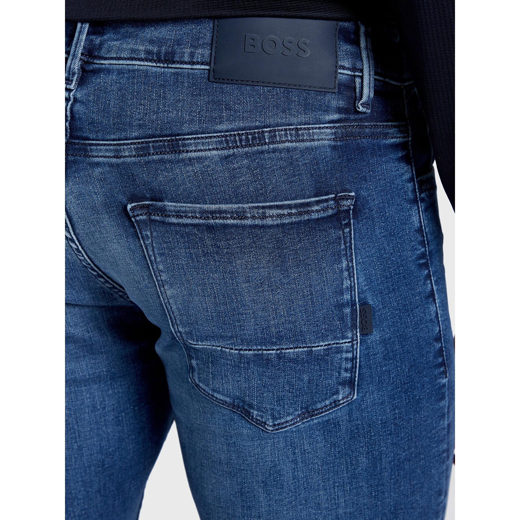 Boss Jeansy Charleston4 50473007 Tmavomodrá Slim Fit - Pepit.cz