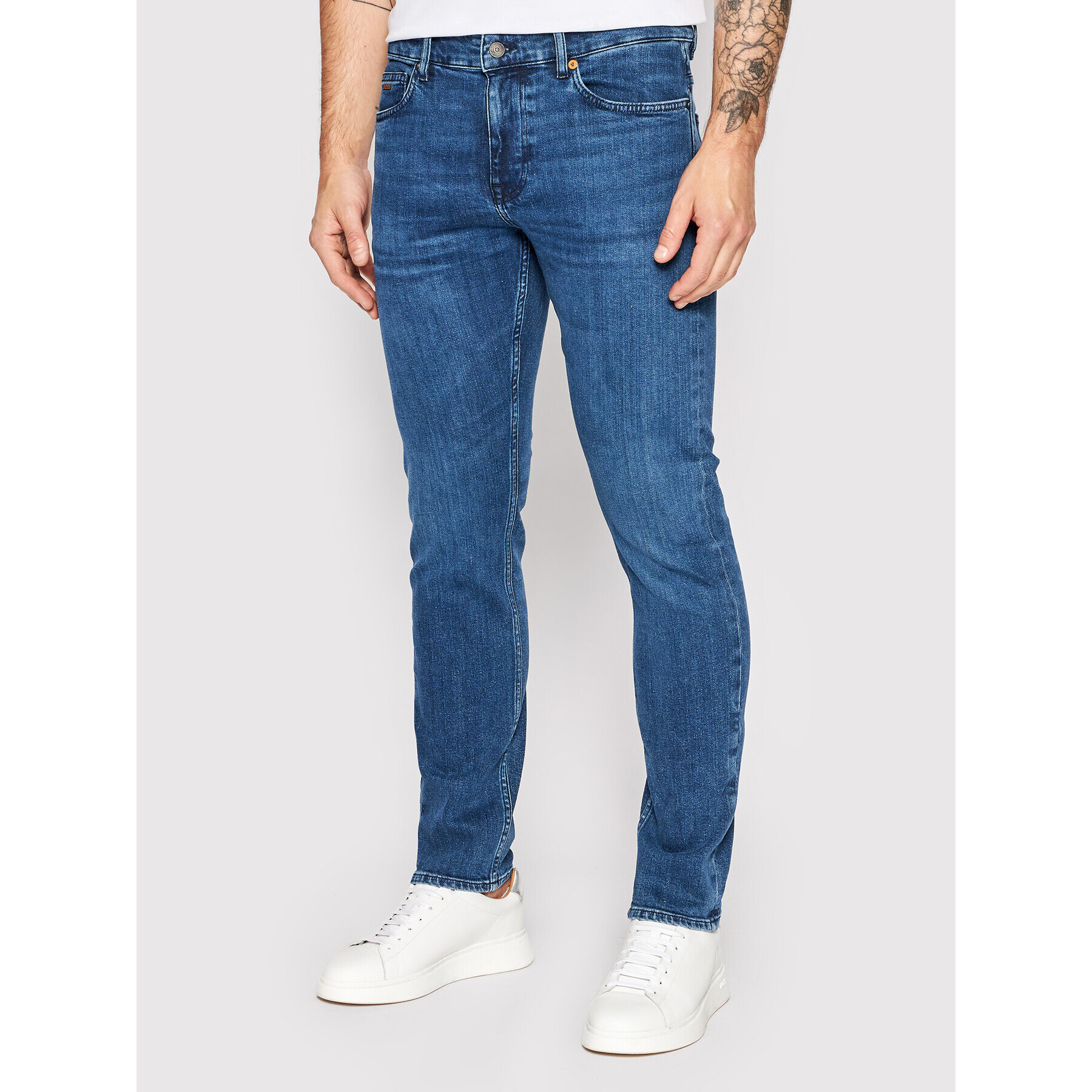 Boss Jeansy Delaware 50470097 Modrá Slim Fit - Pepit.cz