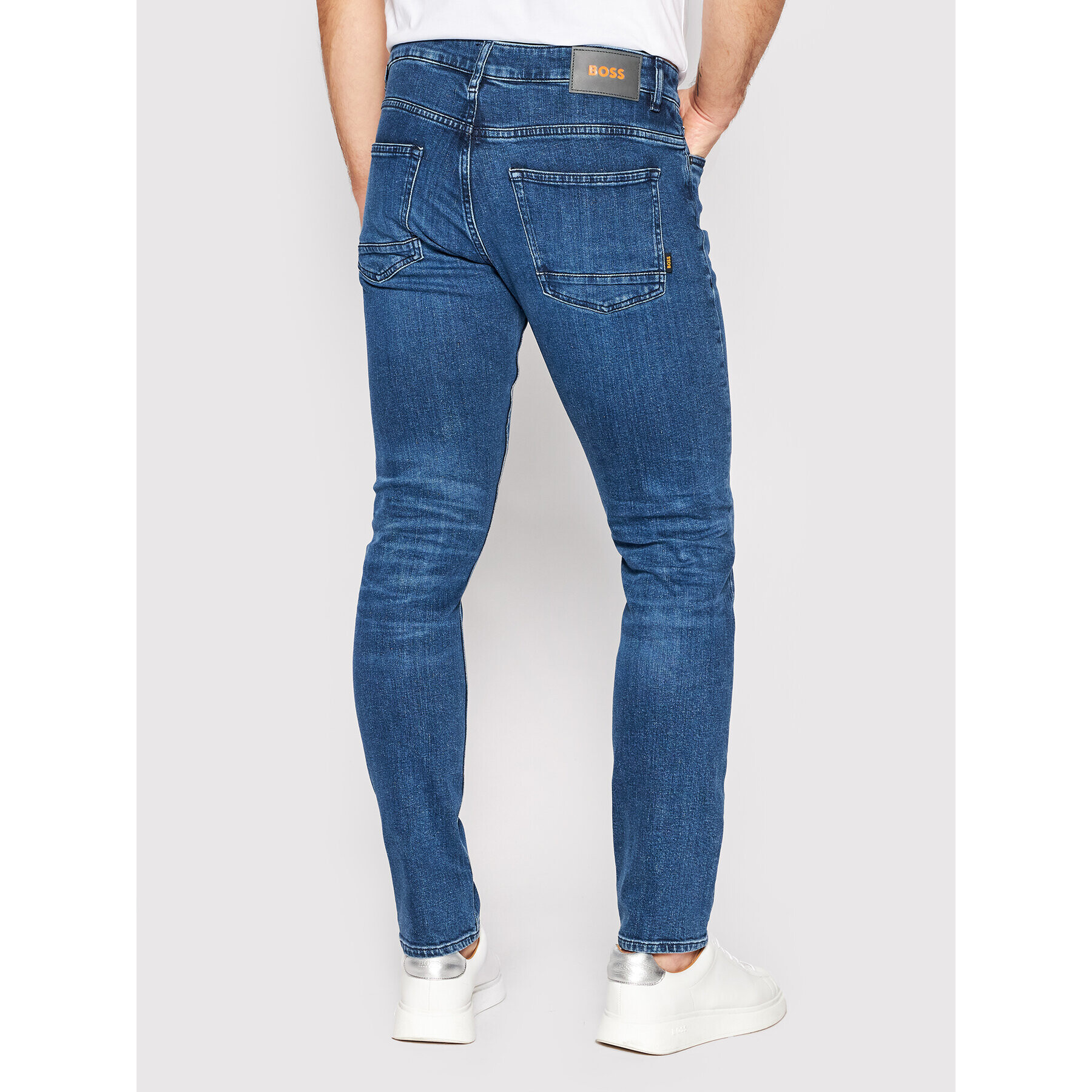 Boss Jeansy Delaware 50470097 Modrá Slim Fit - Pepit.cz