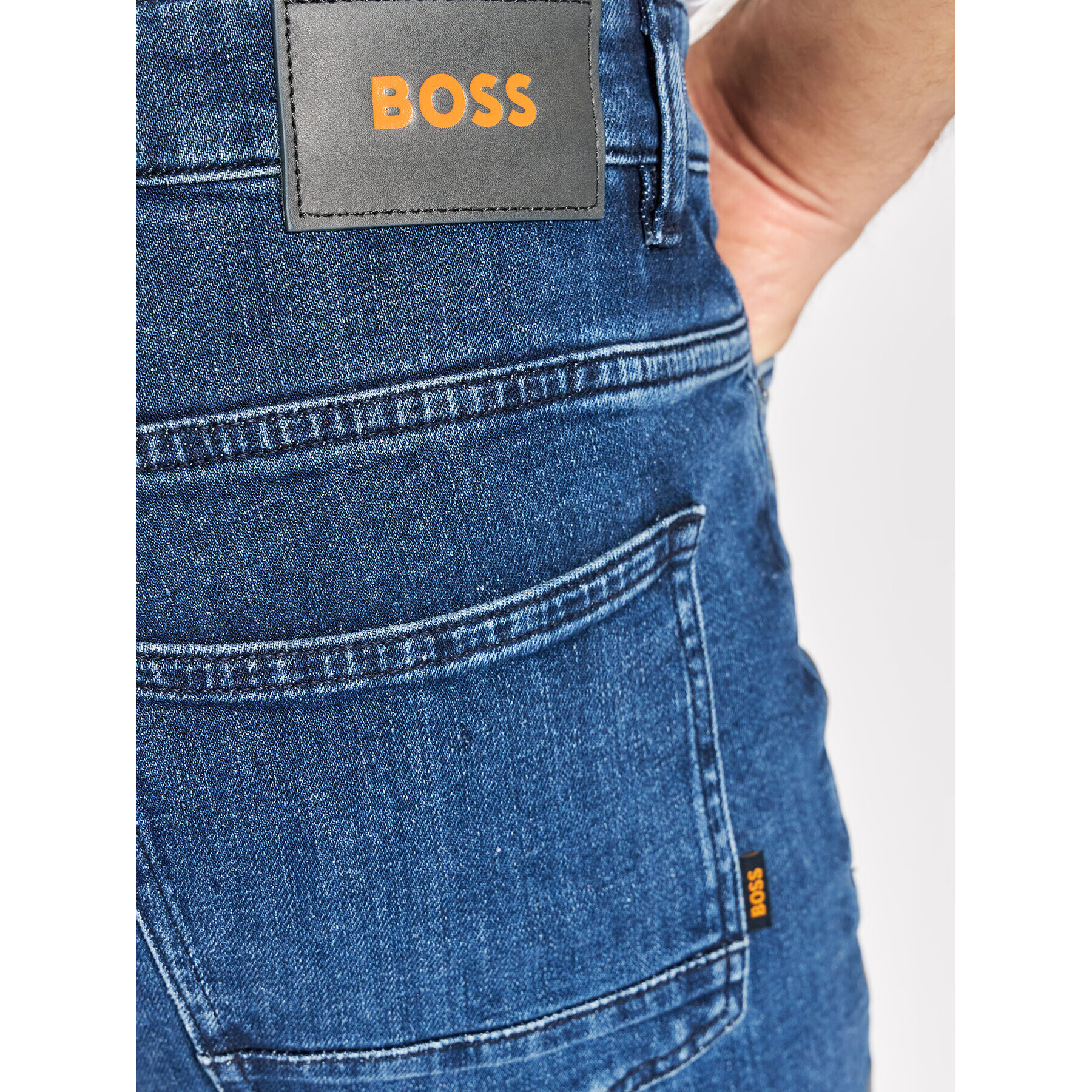 Boss Jeansy Delaware 50470097 Modrá Slim Fit - Pepit.cz