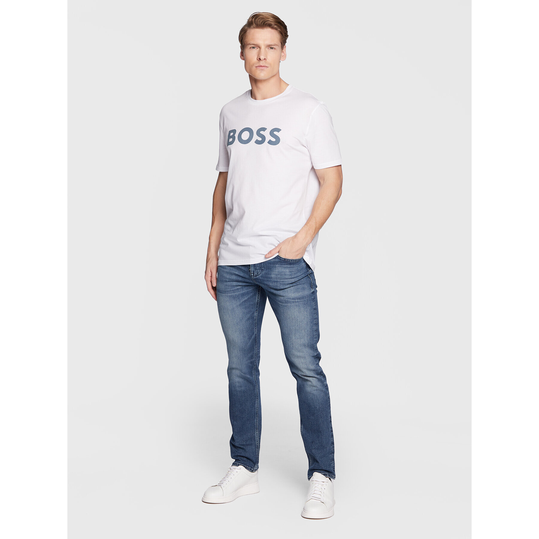 Boss Jeansy Delaware 50480228 Modrá Slim Fit - Pepit.cz