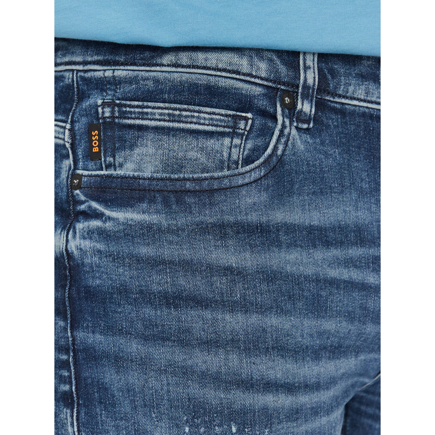 Boss Jeansy Delaware BC-P 50502264 Modrá Slim Fit - Pepit.cz