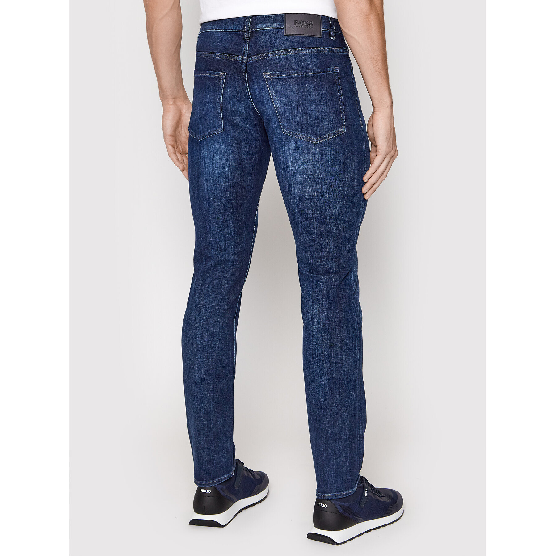 Boss Jeansy Delaware3-1 50458152 Tmavomodrá Slim Fit - Pepit.cz