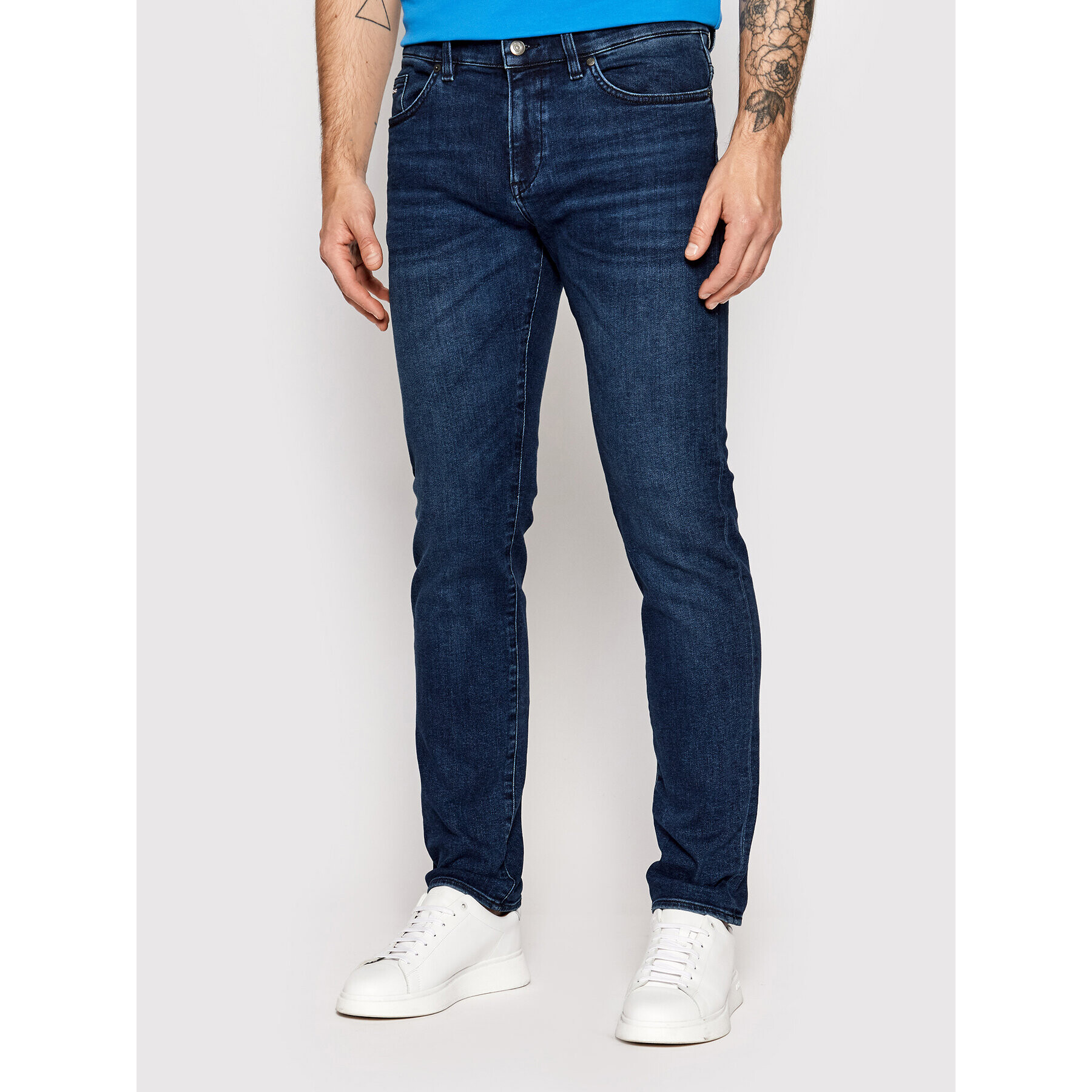 Boss Jeansy Delaware3-1 50467360 Tmavomodrá Slim Fit - Pepit.cz