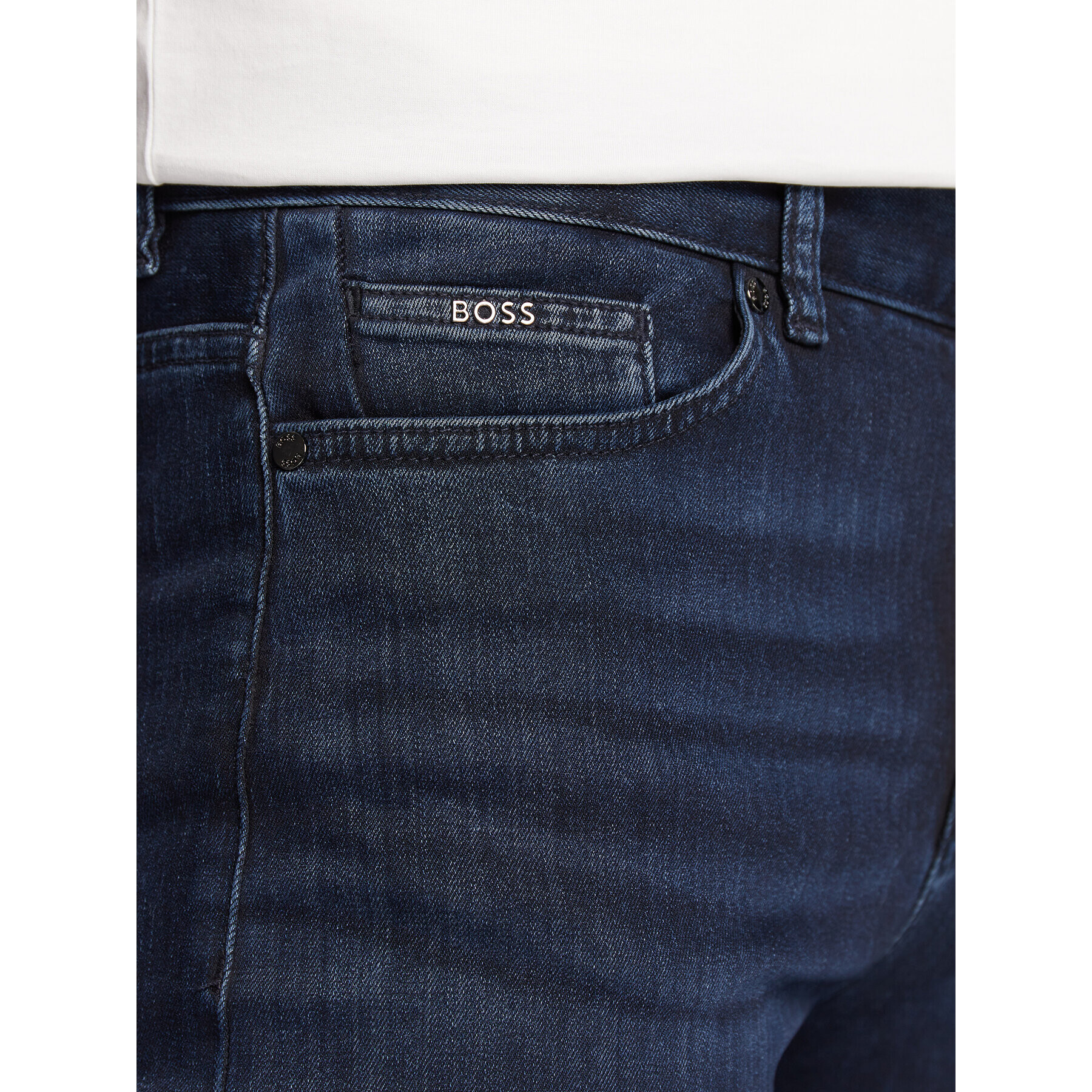 Boss Jeansy Delaware3-1 50478047 Tmavomodrá Slim Fit - Pepit.cz