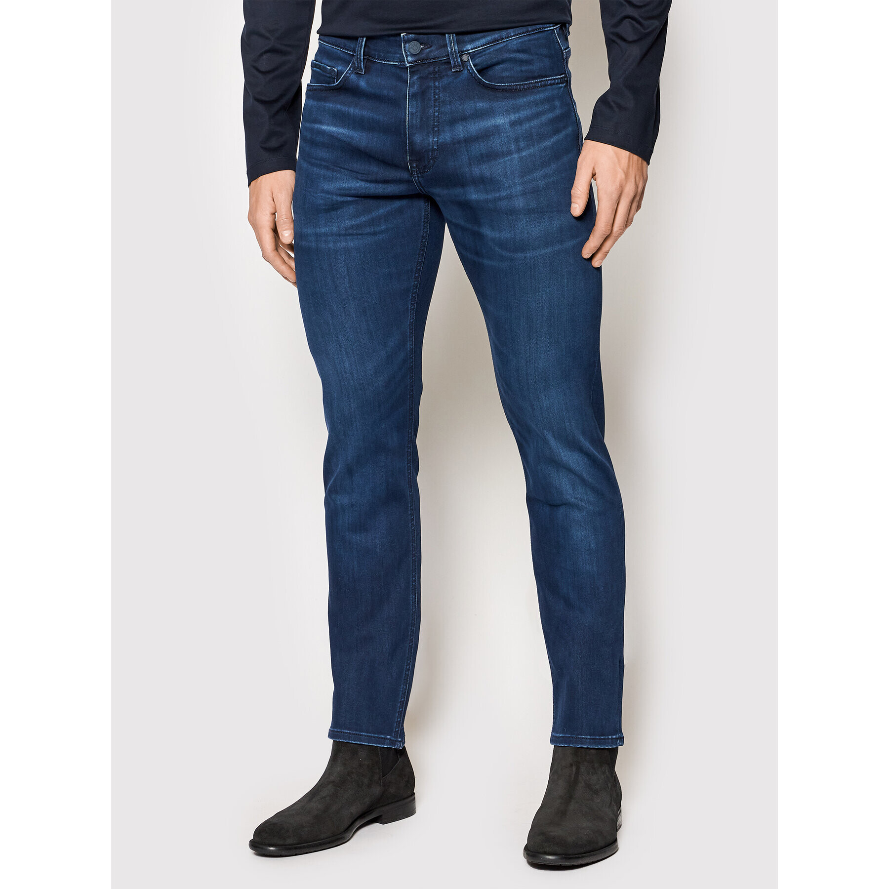 Boss Jeansy Delaware3 50463095 Tmavomodrá Slim Fit - Pepit.cz