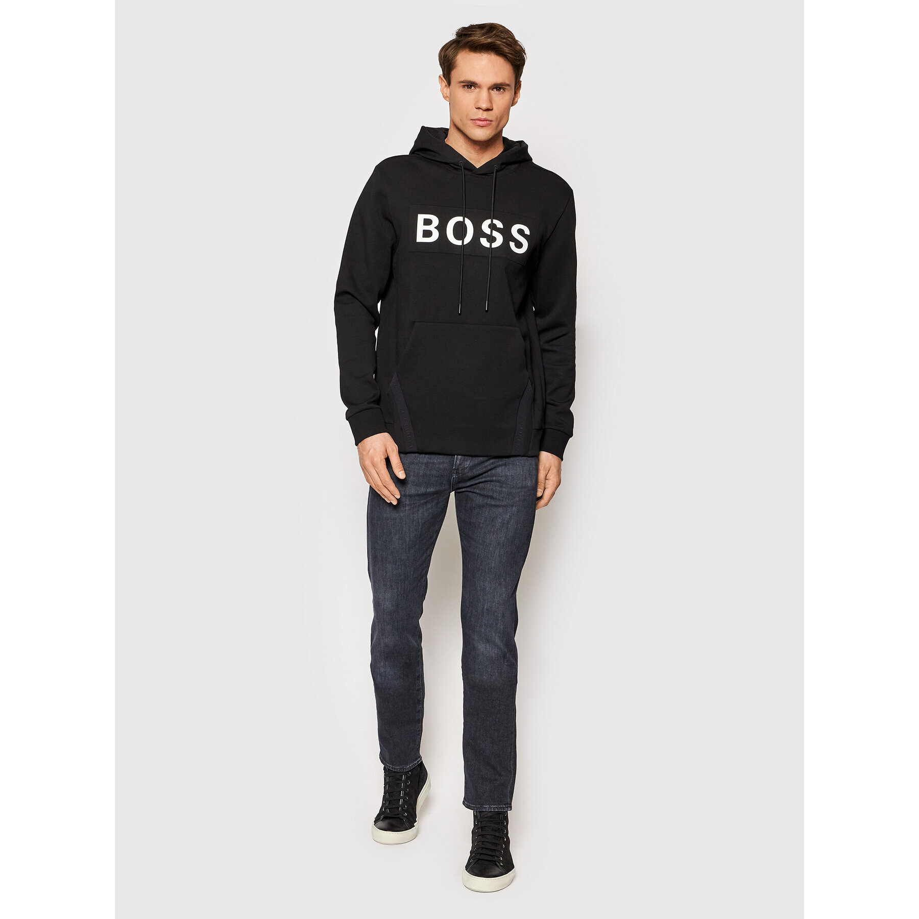 Boss Jeansy Delaware3 50463299 Černá Slim Fit - Pepit.cz