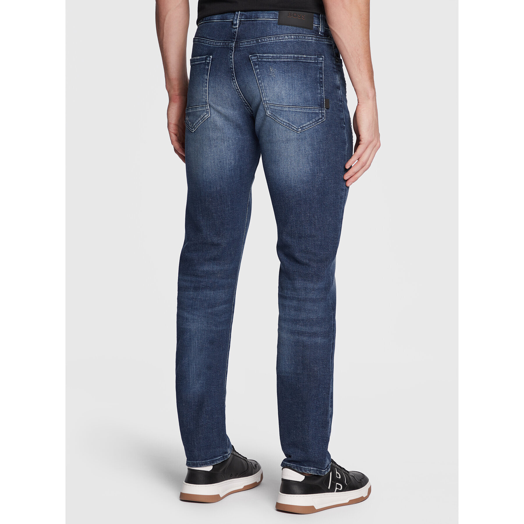 Boss Jeansy Maine 50480263 Tmavomodrá Regular Fit - Pepit.cz