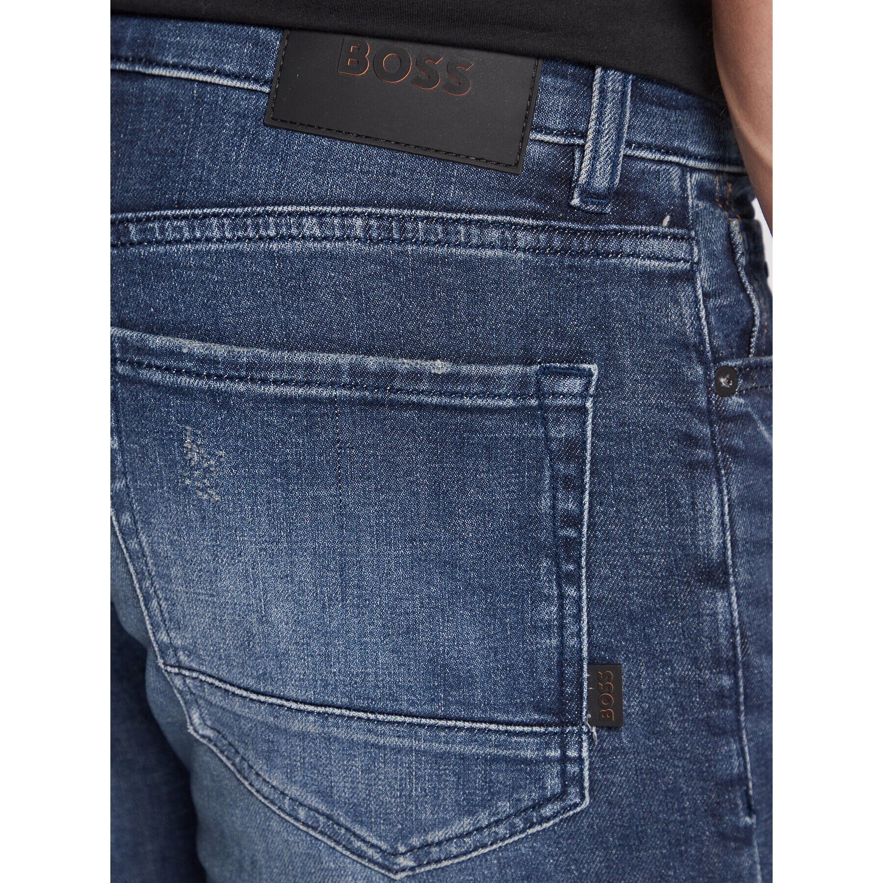 Boss Jeansy Maine 50480263 Tmavomodrá Regular Fit - Pepit.cz