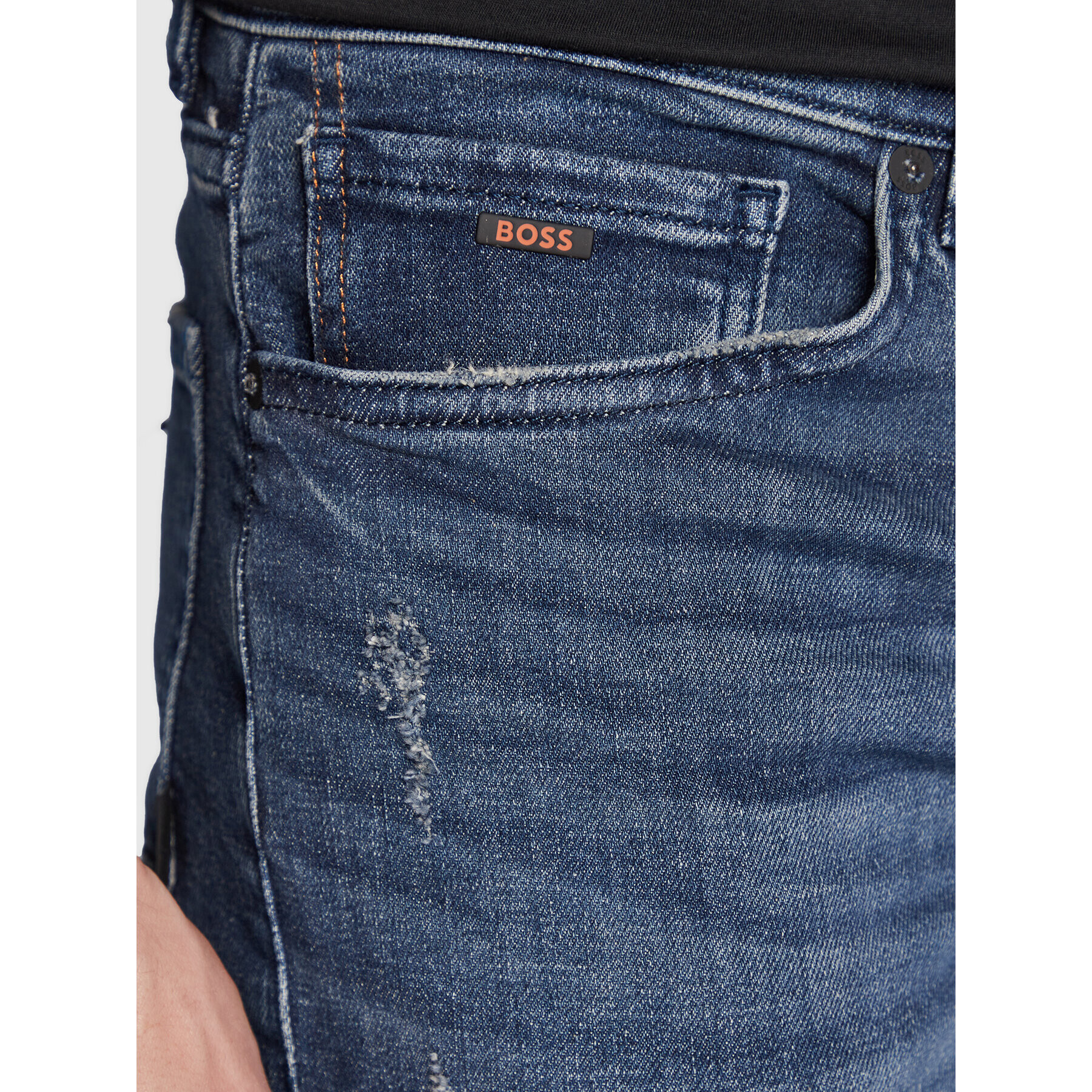 Boss Jeansy Maine 50480263 Tmavomodrá Regular Fit - Pepit.cz