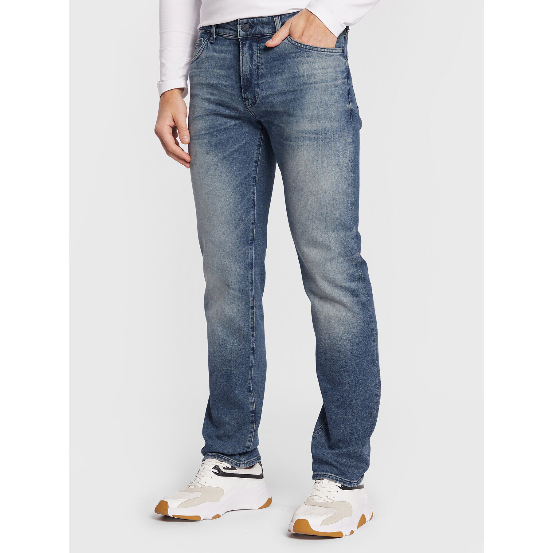 Boss Jeansy Maine Bc-L-C Soil 50480078 Modrá Regular Fit - Pepit.cz