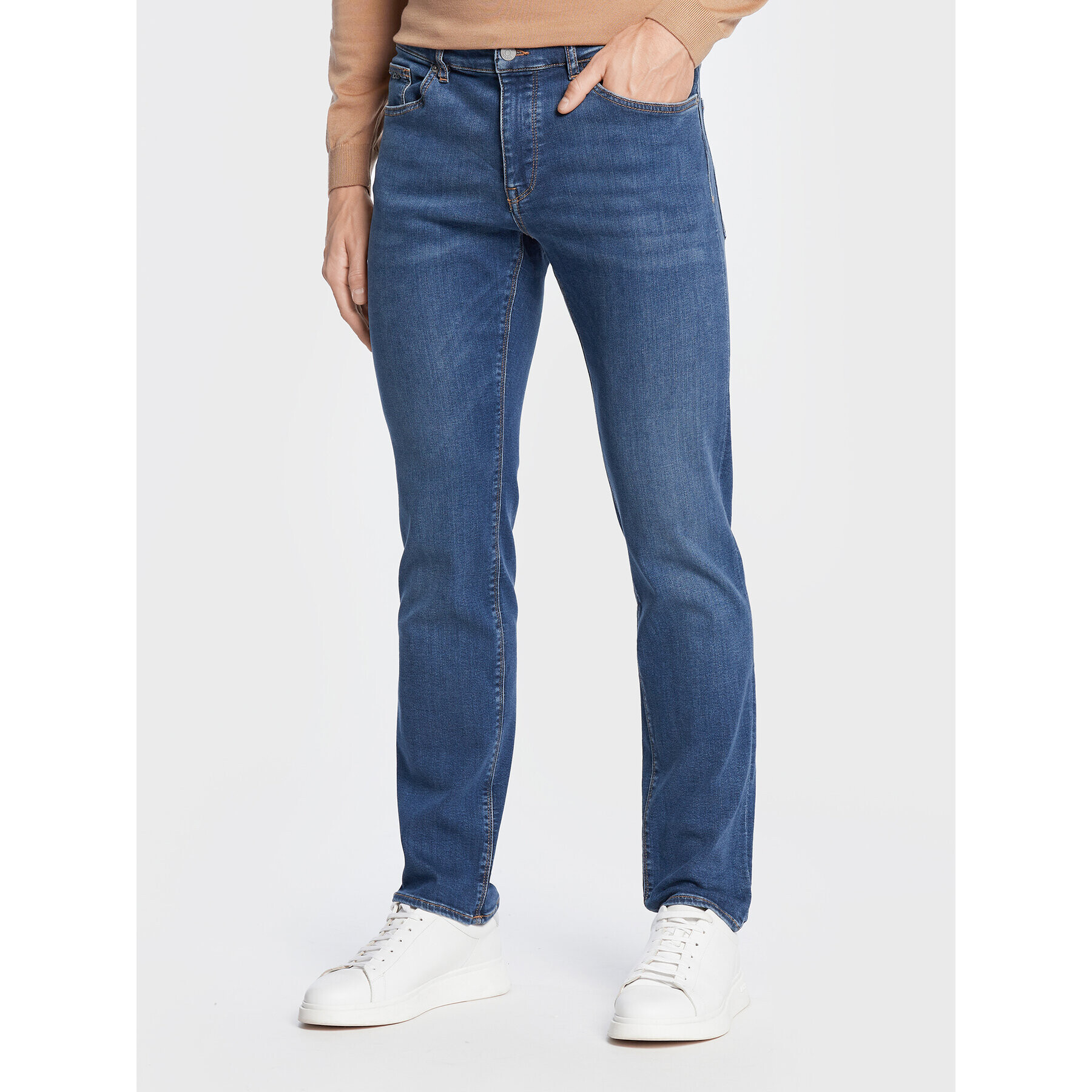 Boss Jeansy Maine3 50479637 Modrá Straight Fit - Pepit.cz