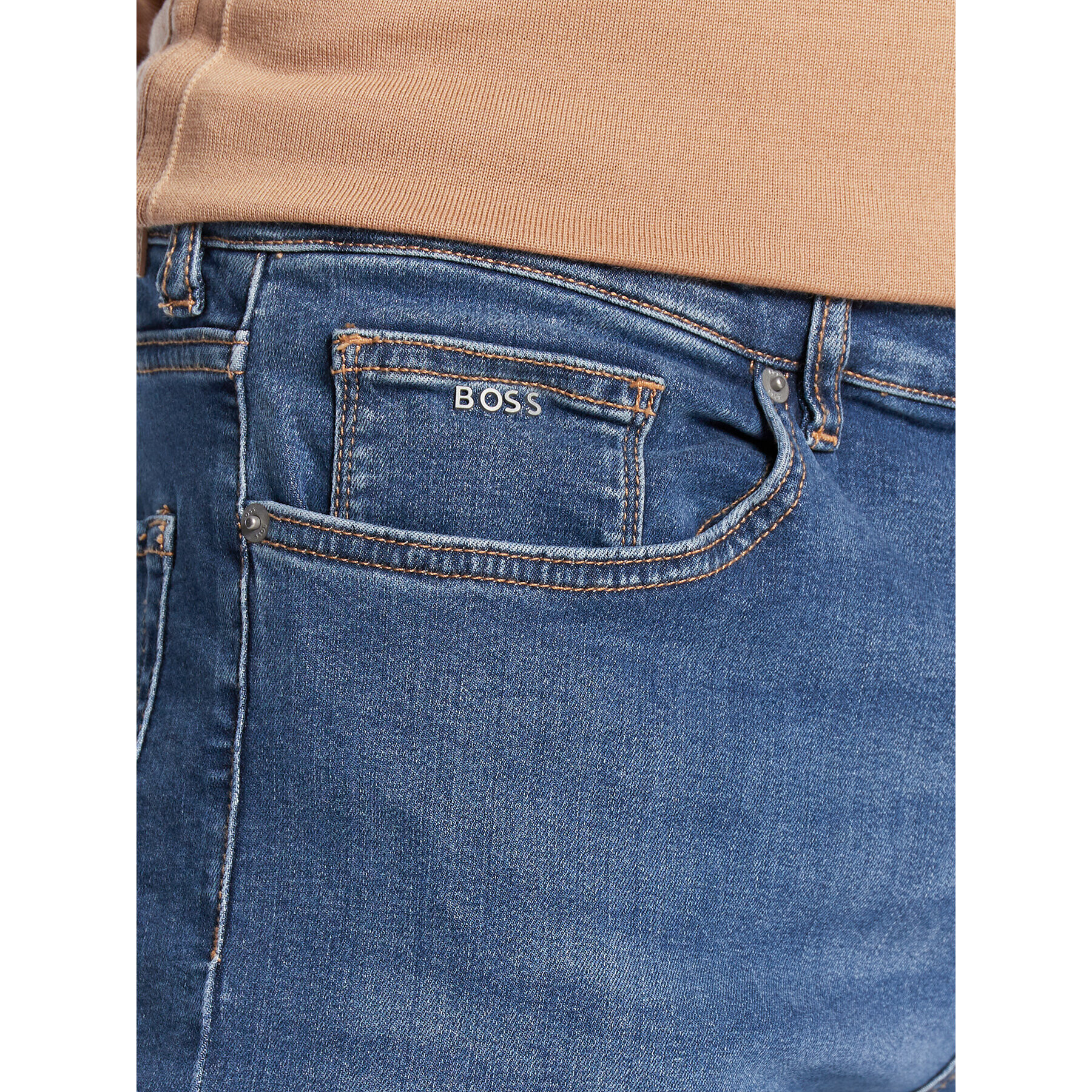 Boss Jeansy Maine3 50479637 Modrá Straight Fit - Pepit.cz