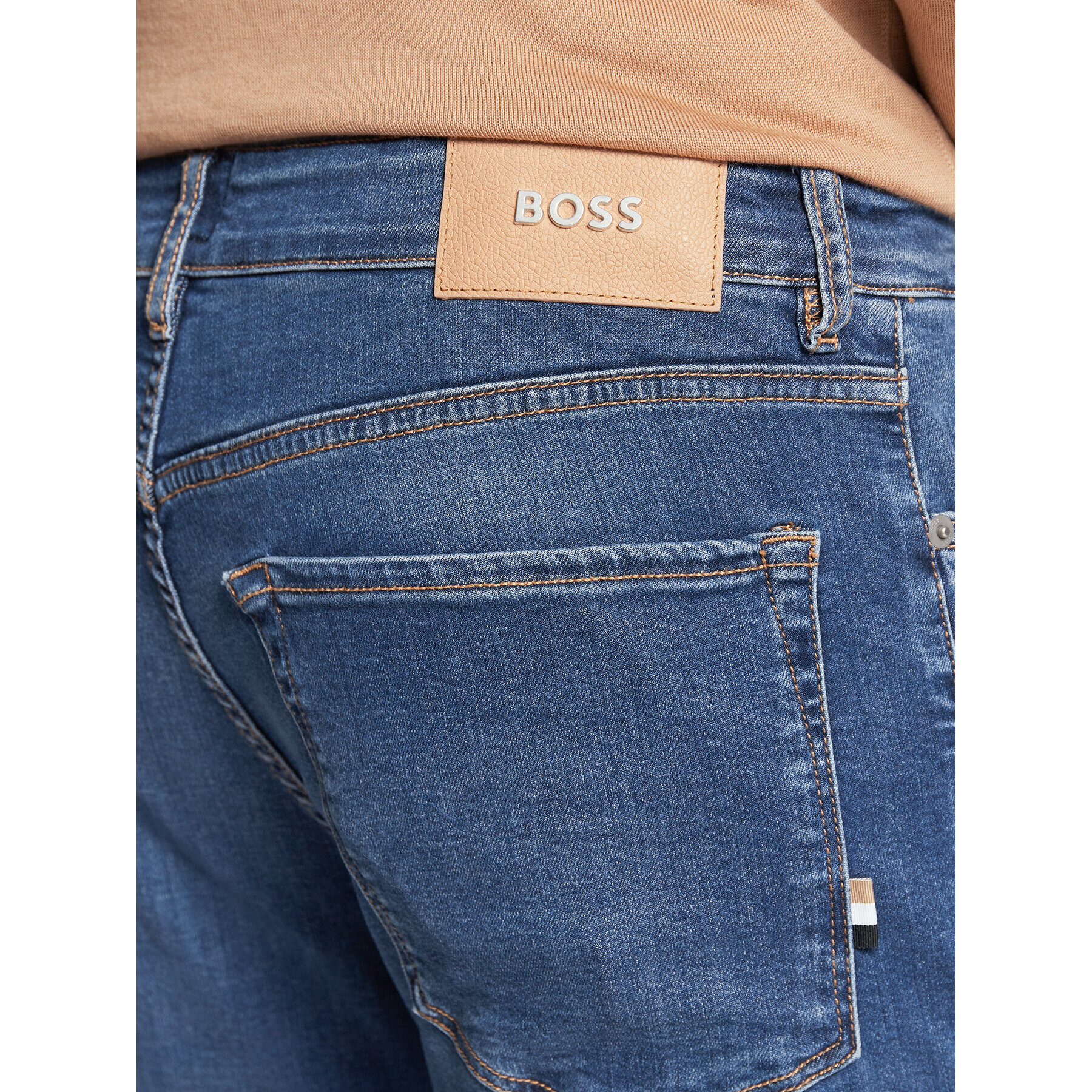 Boss Jeansy Maine3 50479637 Modrá Straight Fit - Pepit.cz