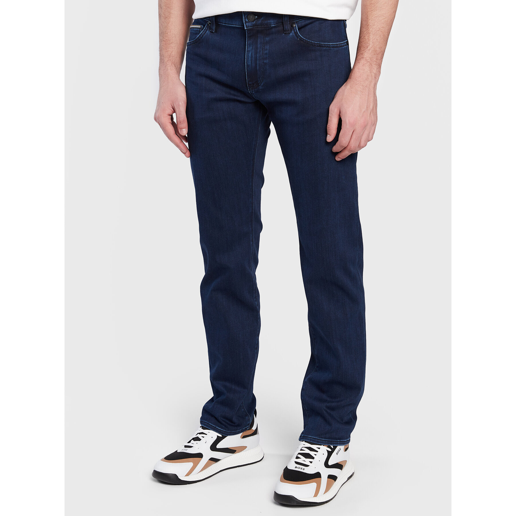 Boss Jeansy Maine3 50479715 Tmavomodrá Regular Fit - Pepit.cz