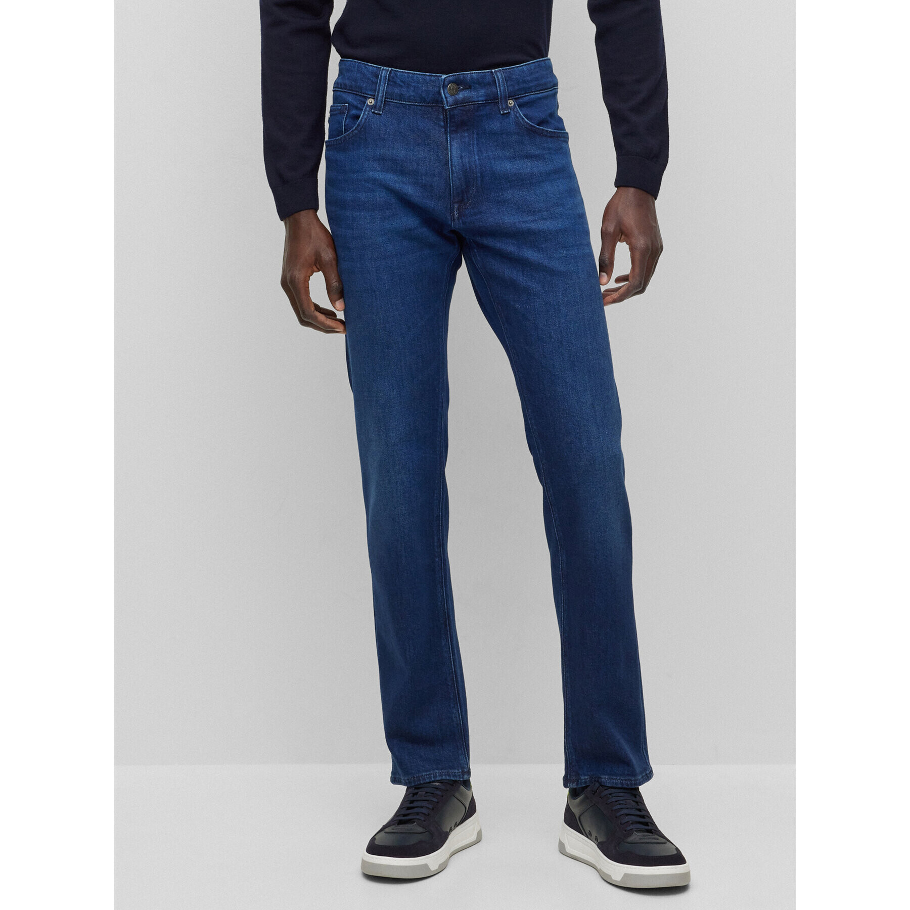 Boss Jeansy Maine3 50496199 Modrá Regular Fit - Pepit.cz