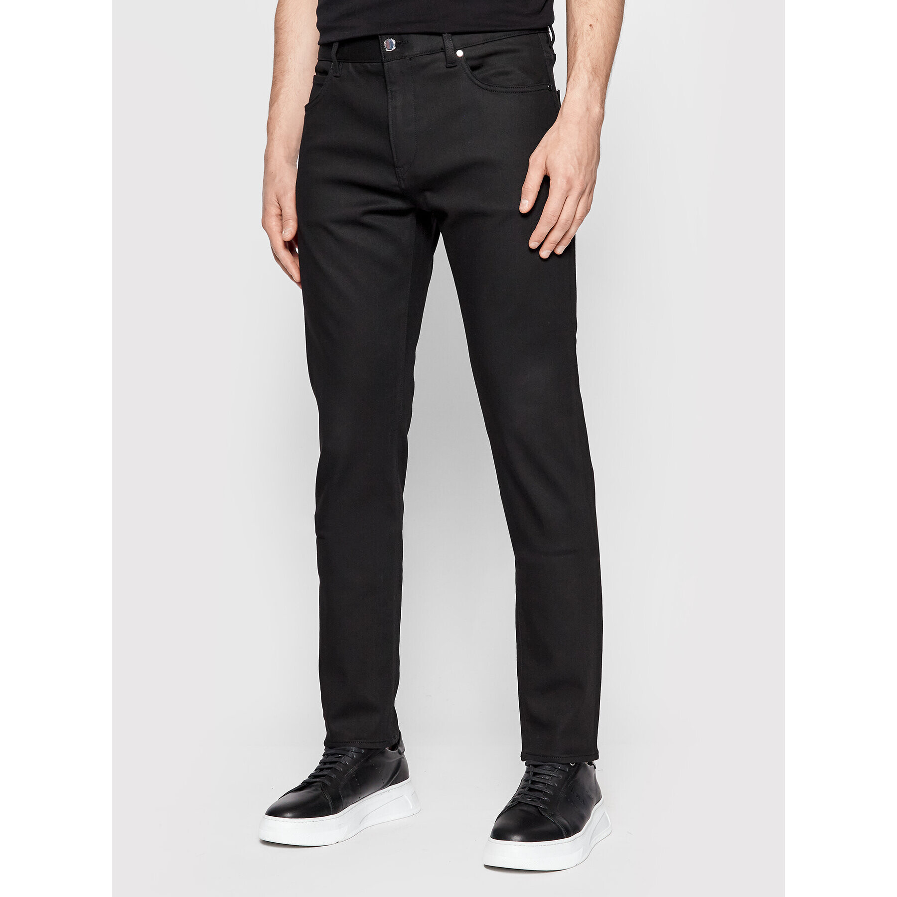 Boss Jeansy PORSCHE 50458189 Černá Tapered Fit - Pepit.cz