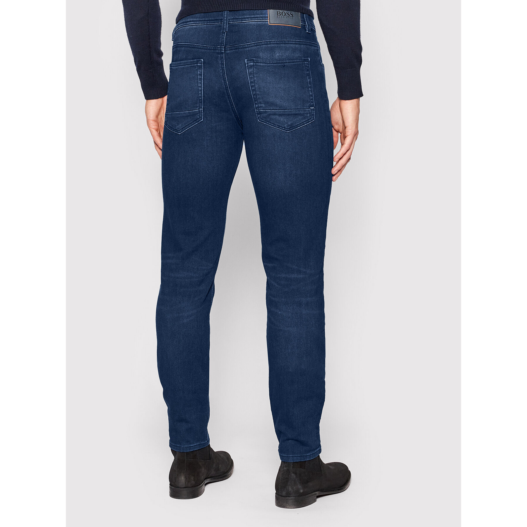 Boss Jeansy Taber 50463454 Tmavomodrá Tapered Fit - Pepit.cz