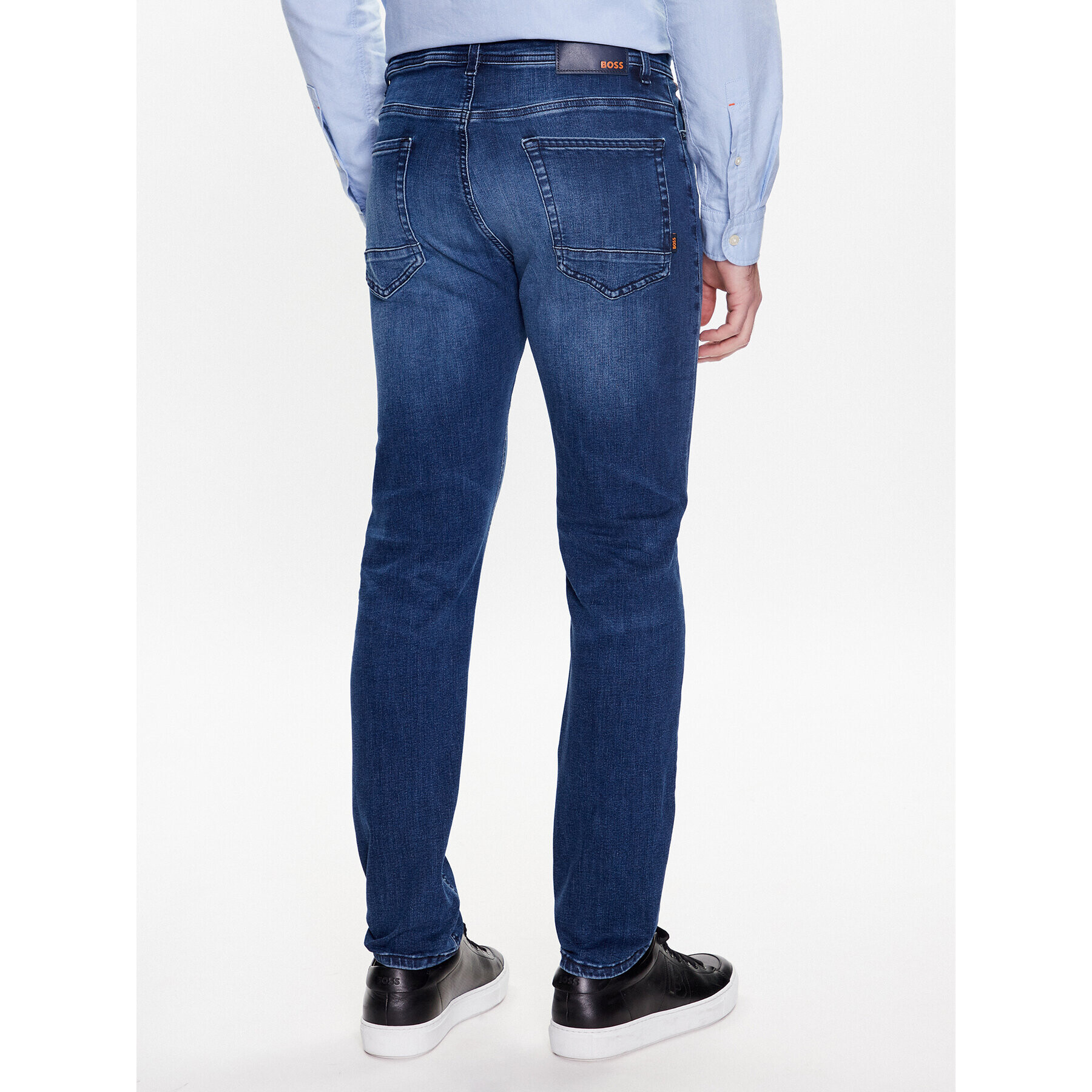 Boss Jeansy Taber Zip 50490533 Modrá Tapered Fit - Pepit.cz