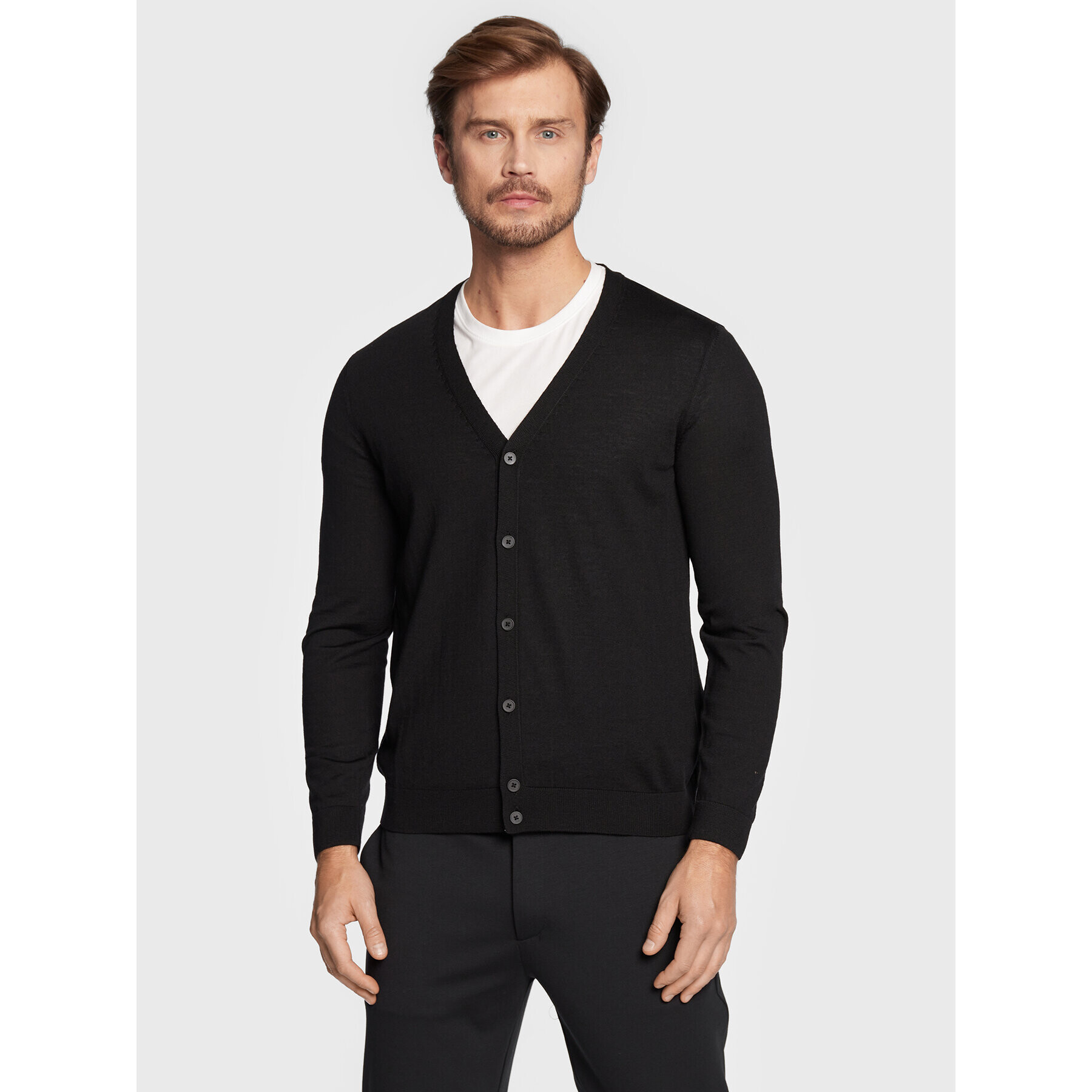 Boss Kardigan Mardon-L 50476356 Černá Slim Fit - Pepit.cz