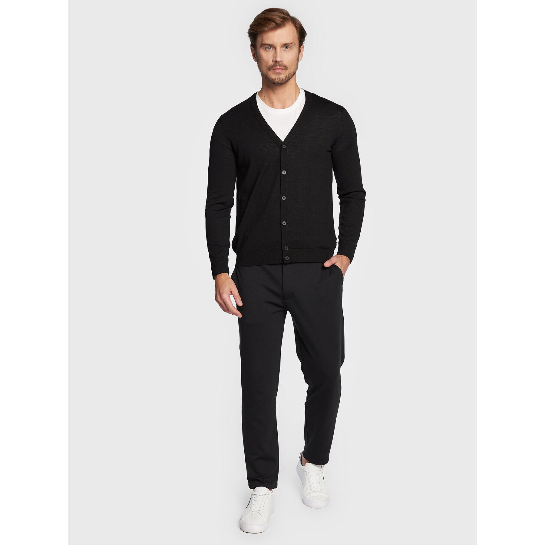 Boss Kardigan Mardon-L 50476356 Černá Slim Fit - Pepit.cz