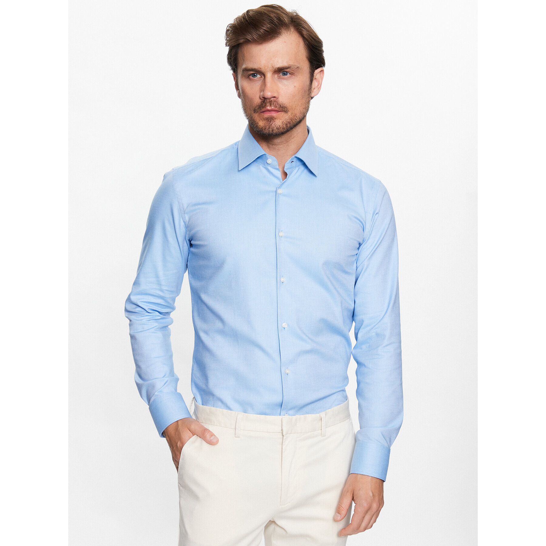 Boss Košile 50470583 Modrá Slim Fit - Pepit.cz