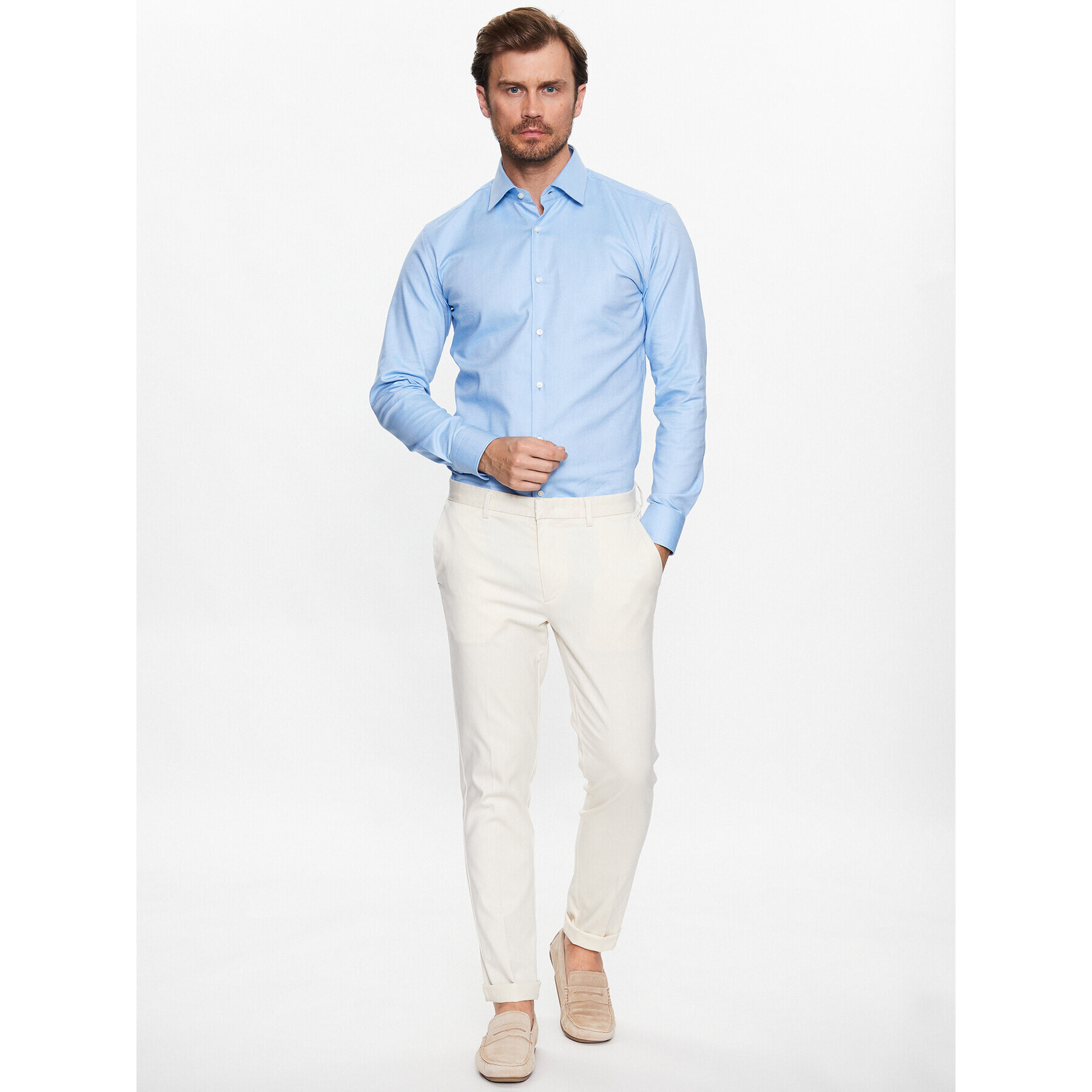 Boss Košile 50470583 Modrá Slim Fit - Pepit.cz