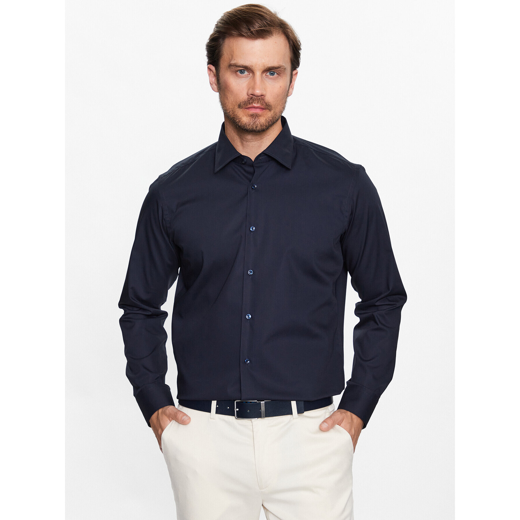 Boss Košile 50473265 Tmavomodrá Regular Fit - Pepit.cz