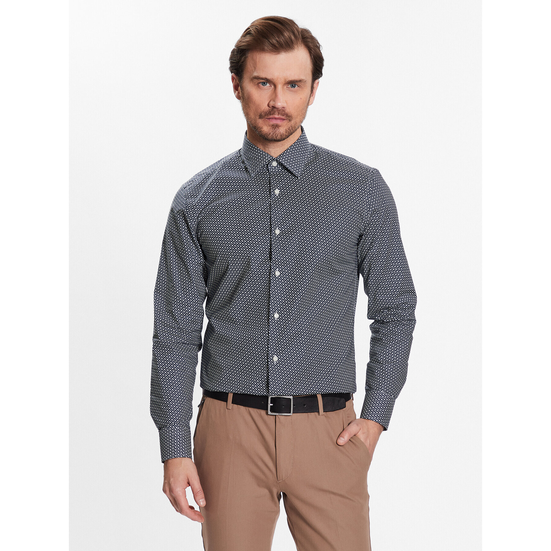 Boss Košile 50478620 Modrá Slim Fit - Pepit.cz