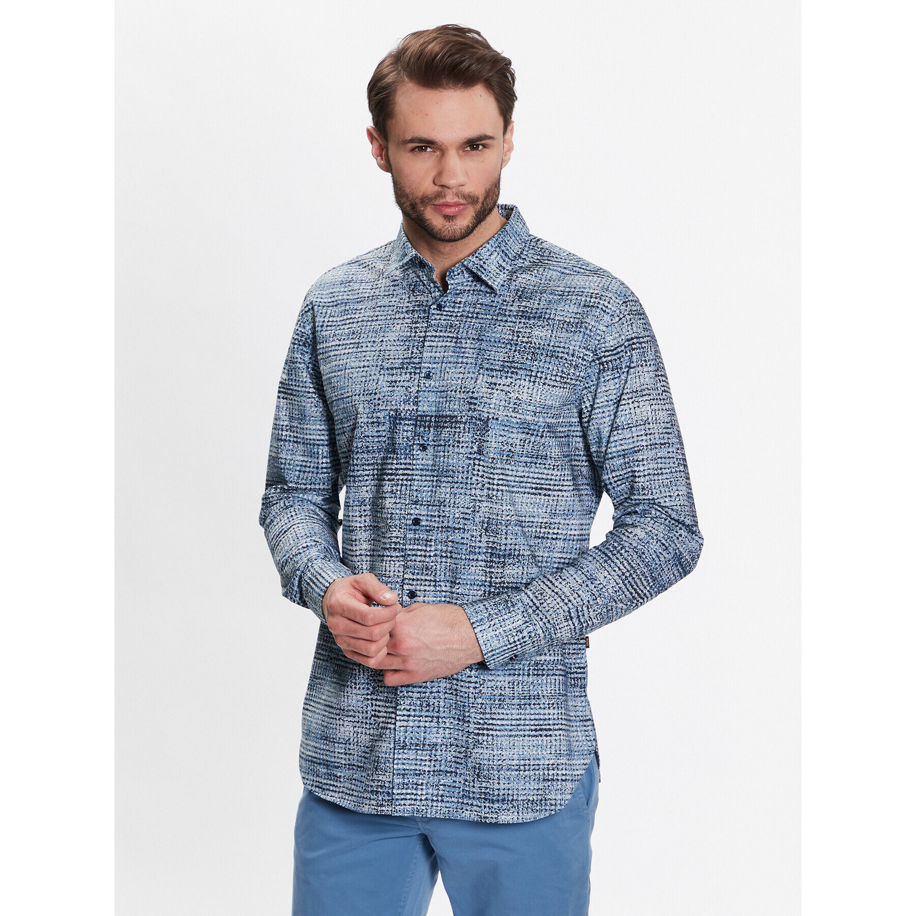 Boss Košile 50483188 Modrá Slim Fit - Pepit.cz