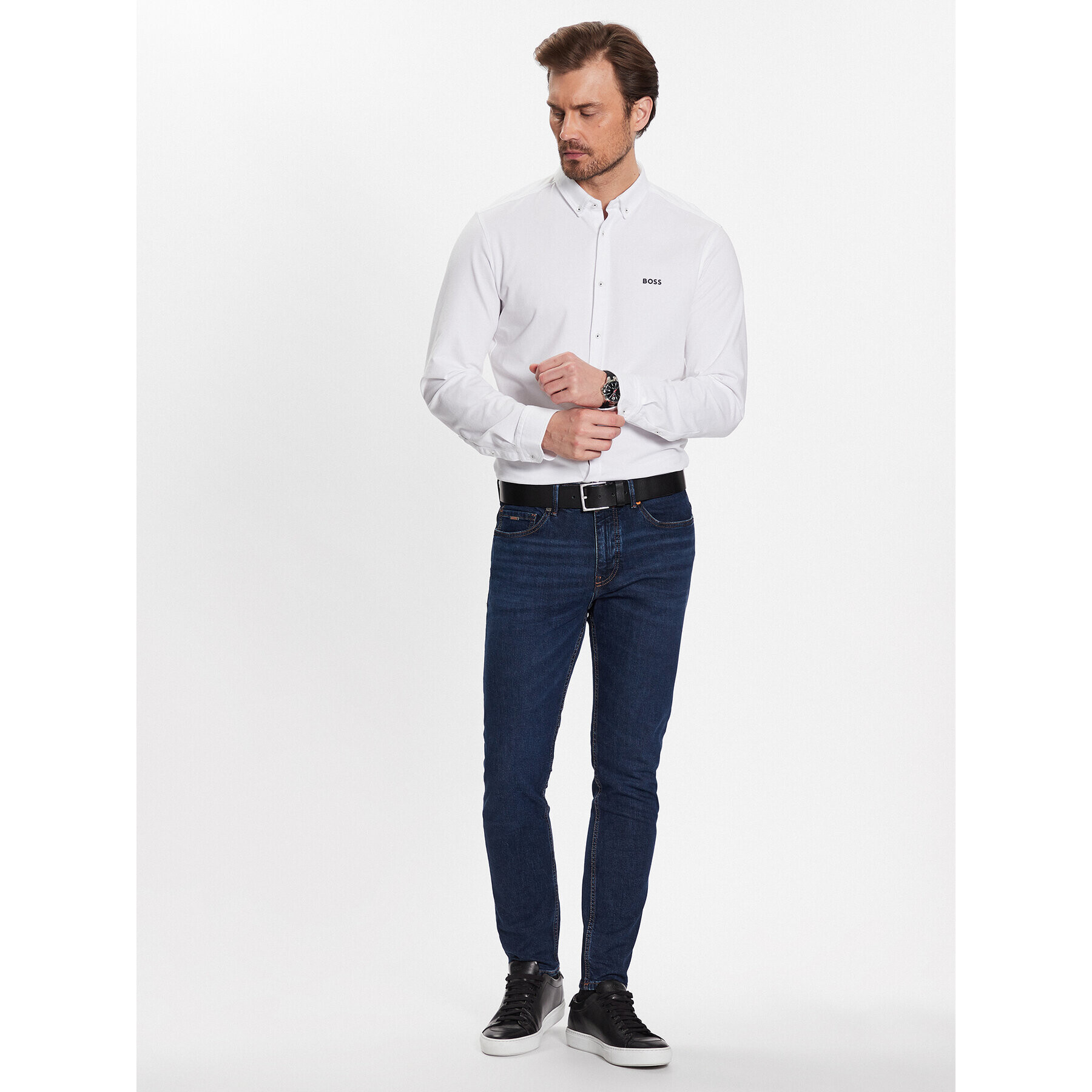 Boss Košile 50483752 Bílá Regular Fit - Pepit.cz