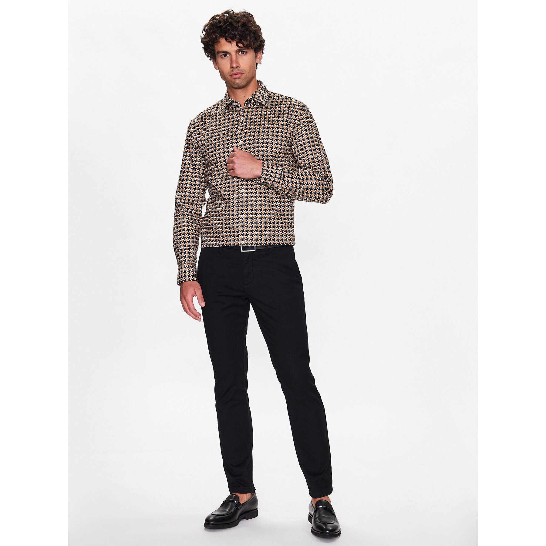 Boss Košile 50484210 Béžová Slim Fit - Pepit.cz