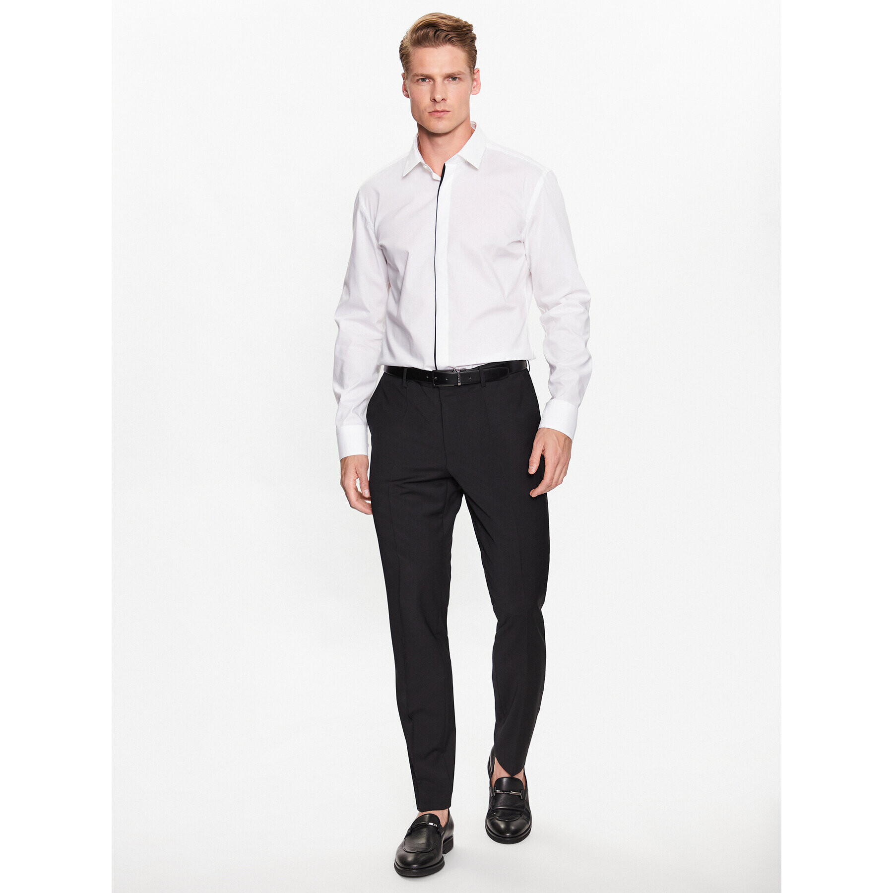 Boss Košile 50484505 Bílá Slim Fit - Pepit.cz