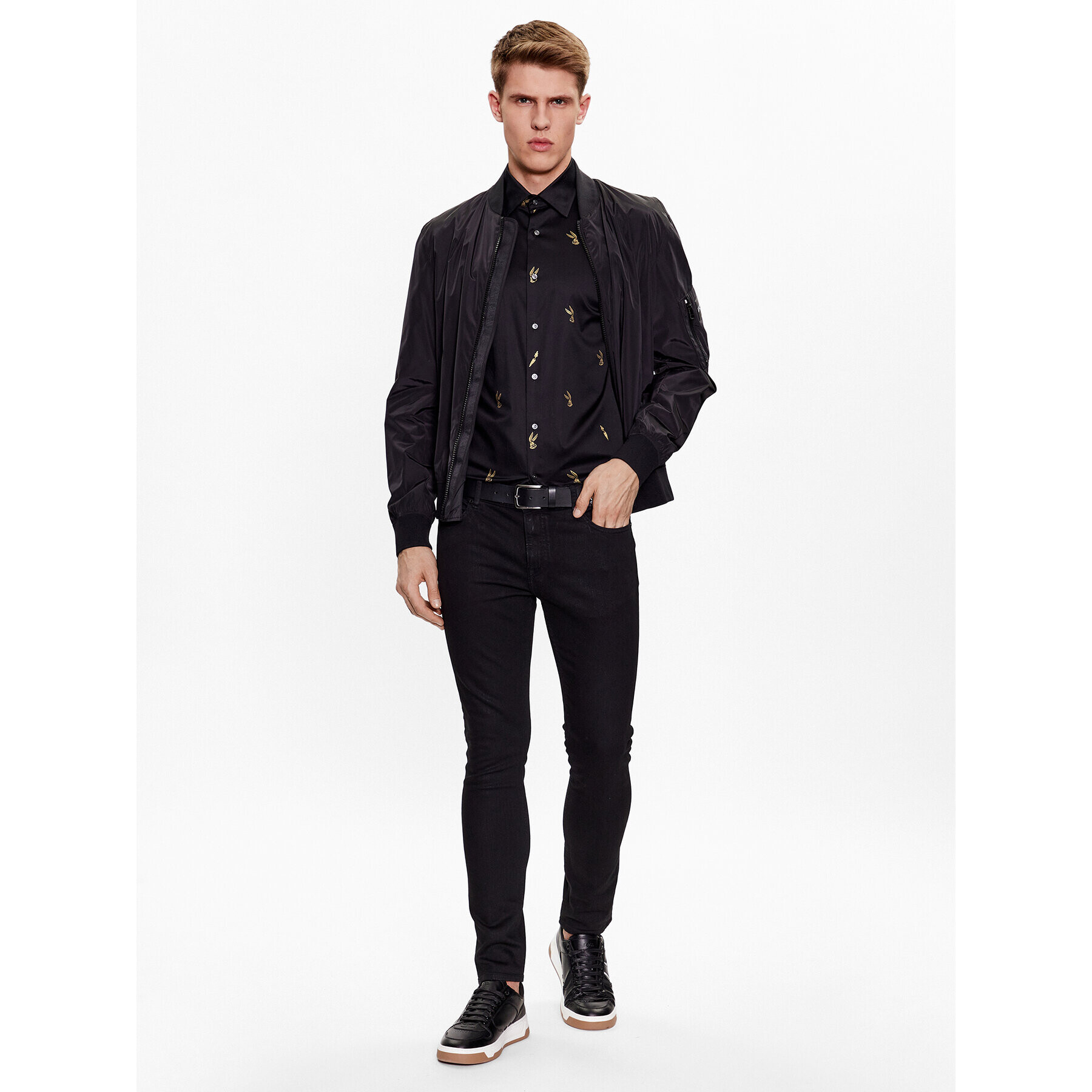 Boss Košile 50486036 Černá Slim Fit - Pepit.cz